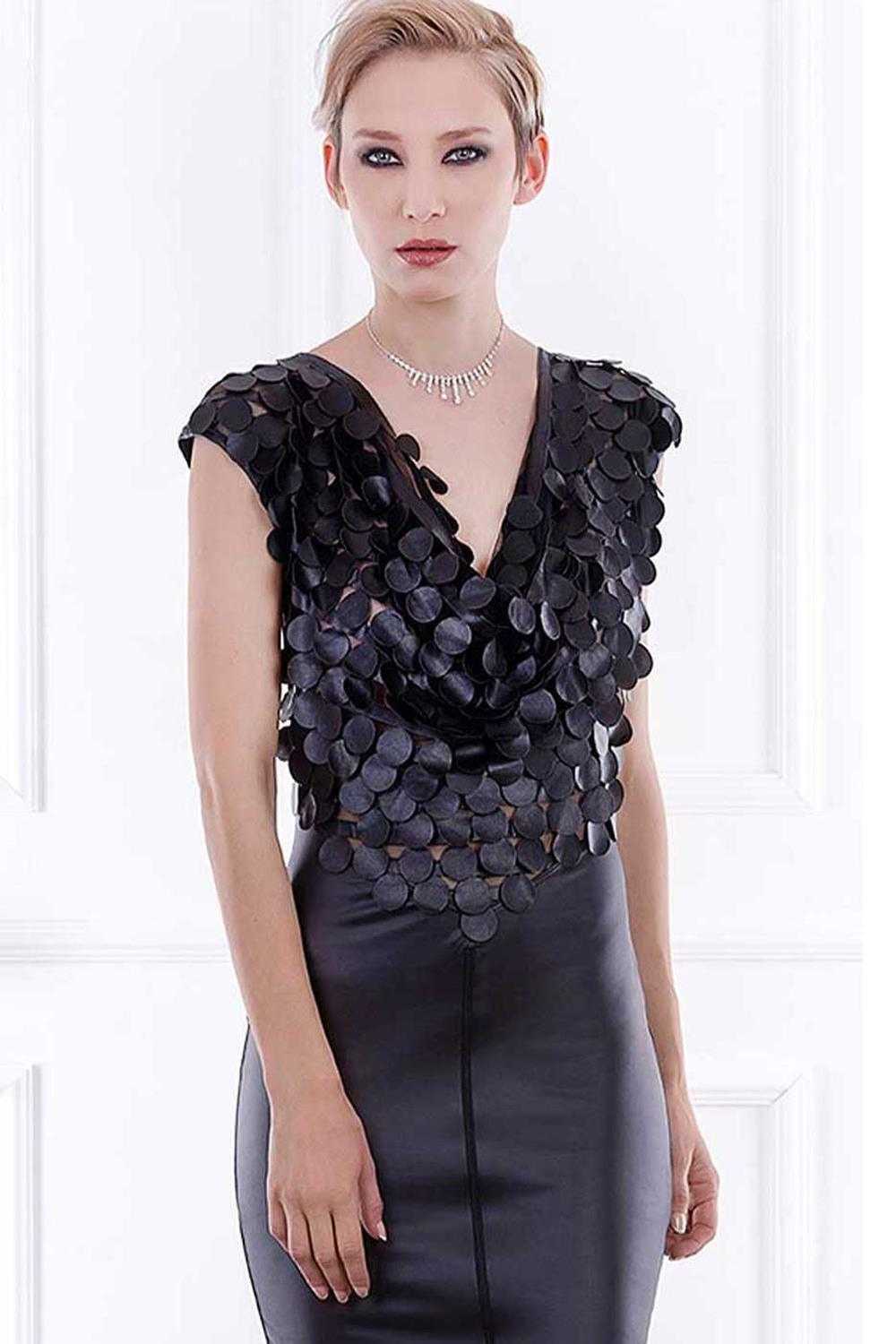 Patrice Catanzaro Abendkleid Wetlook Kleid OSISKO sexy