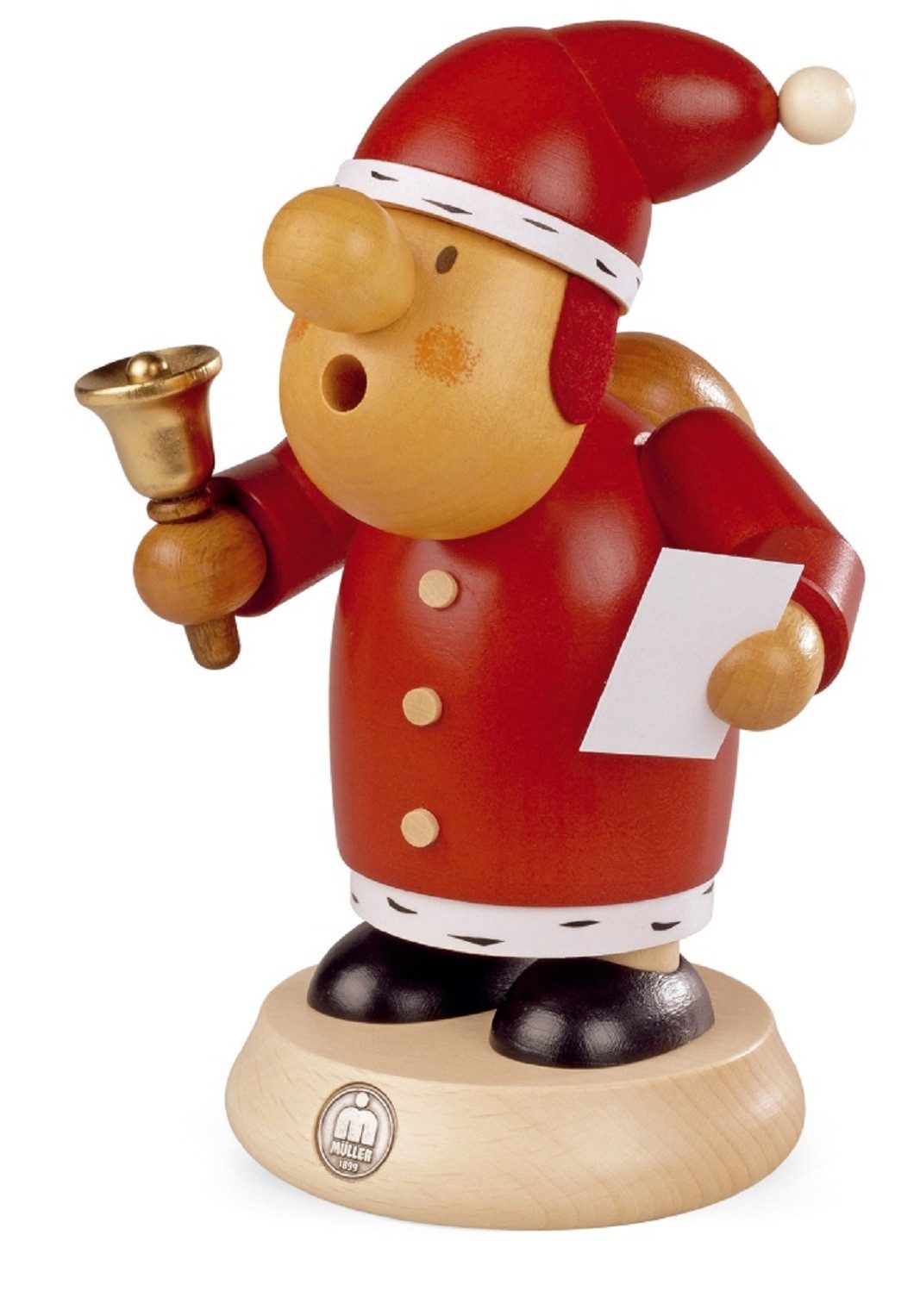 Müller Kleinkunst GmbH Seiffen Schwibbogen Müller Räuchermann Müllerchen Weihnachtsmann, Handarbeit aus dem Erzgebirge