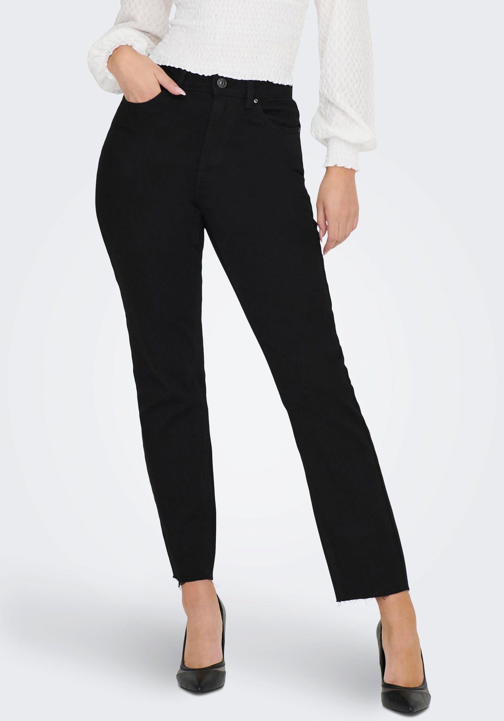 ONLY Straight-Jeans ONLEMILY HW STR CRP günstig online kaufen