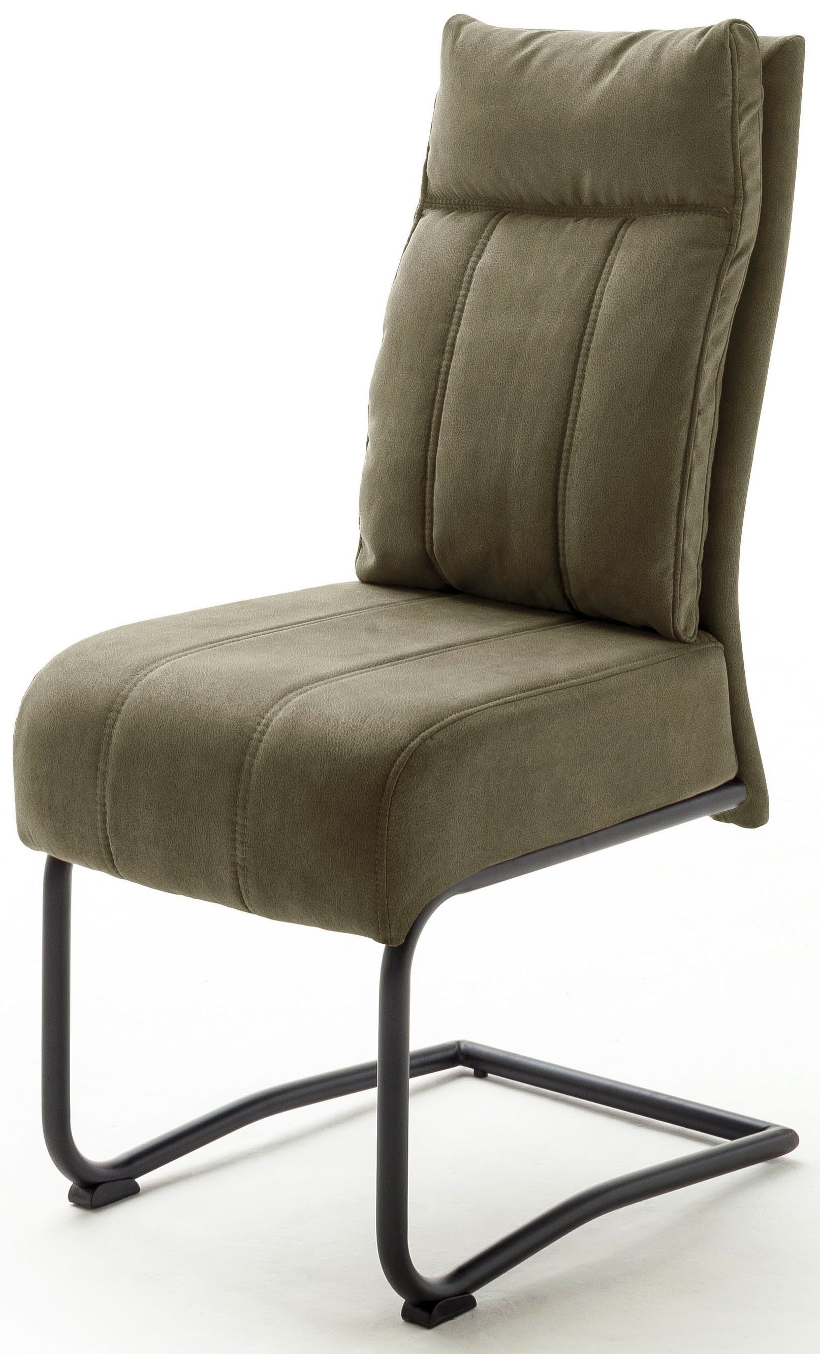 belastbar St), mit Kg 2 Taschenfederkern, 120 bis MCA (Set, Olive Azul Stuhl Freischwinger furniture