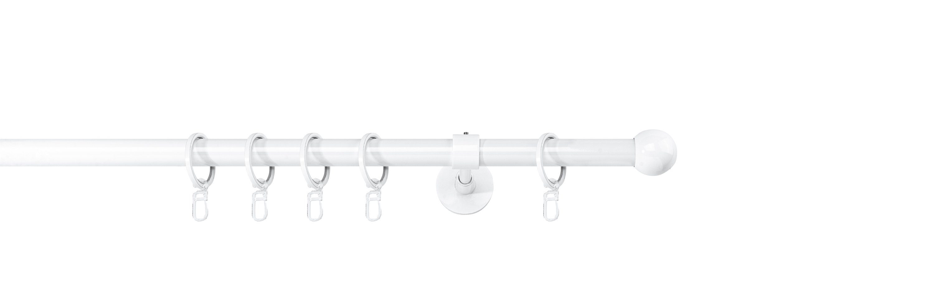 ondeco Gardinenstange Rundrohr Wandabstand 14cm Ball, günstig online kaufen