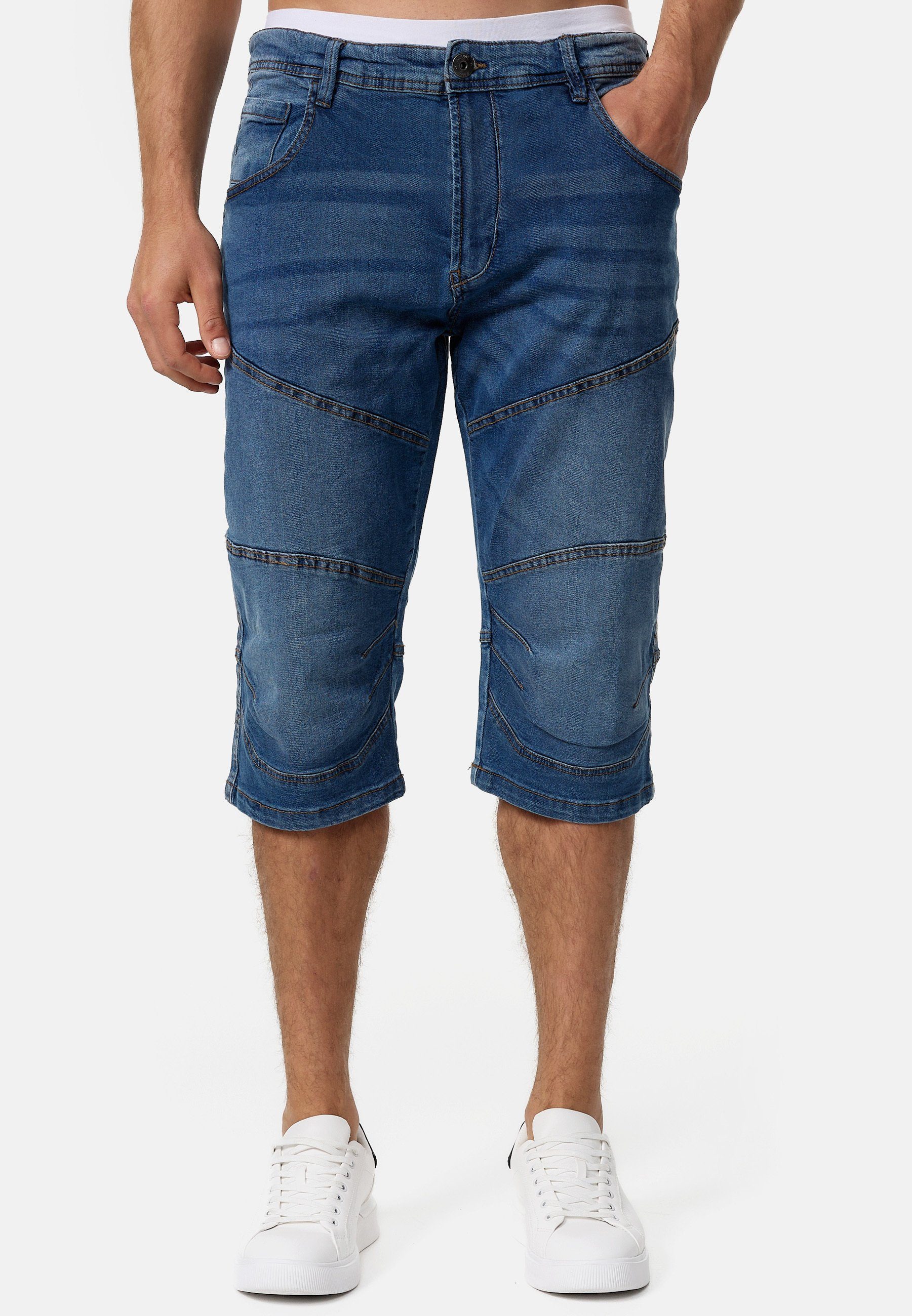 Indicode 3/4-Jeans Herren Fortune Herrenshorts Jeansshorts Shorts 3/4 Jeans günstig online kaufen