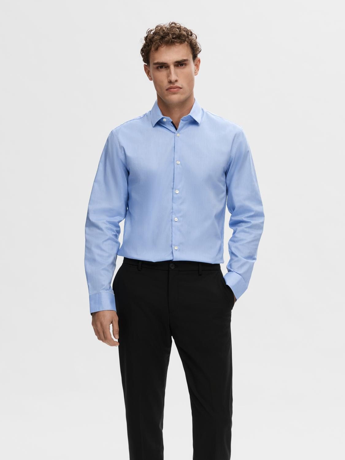 Selected Langarmhemd SLHSLIMZARK LS SHIRT günstig online kaufen