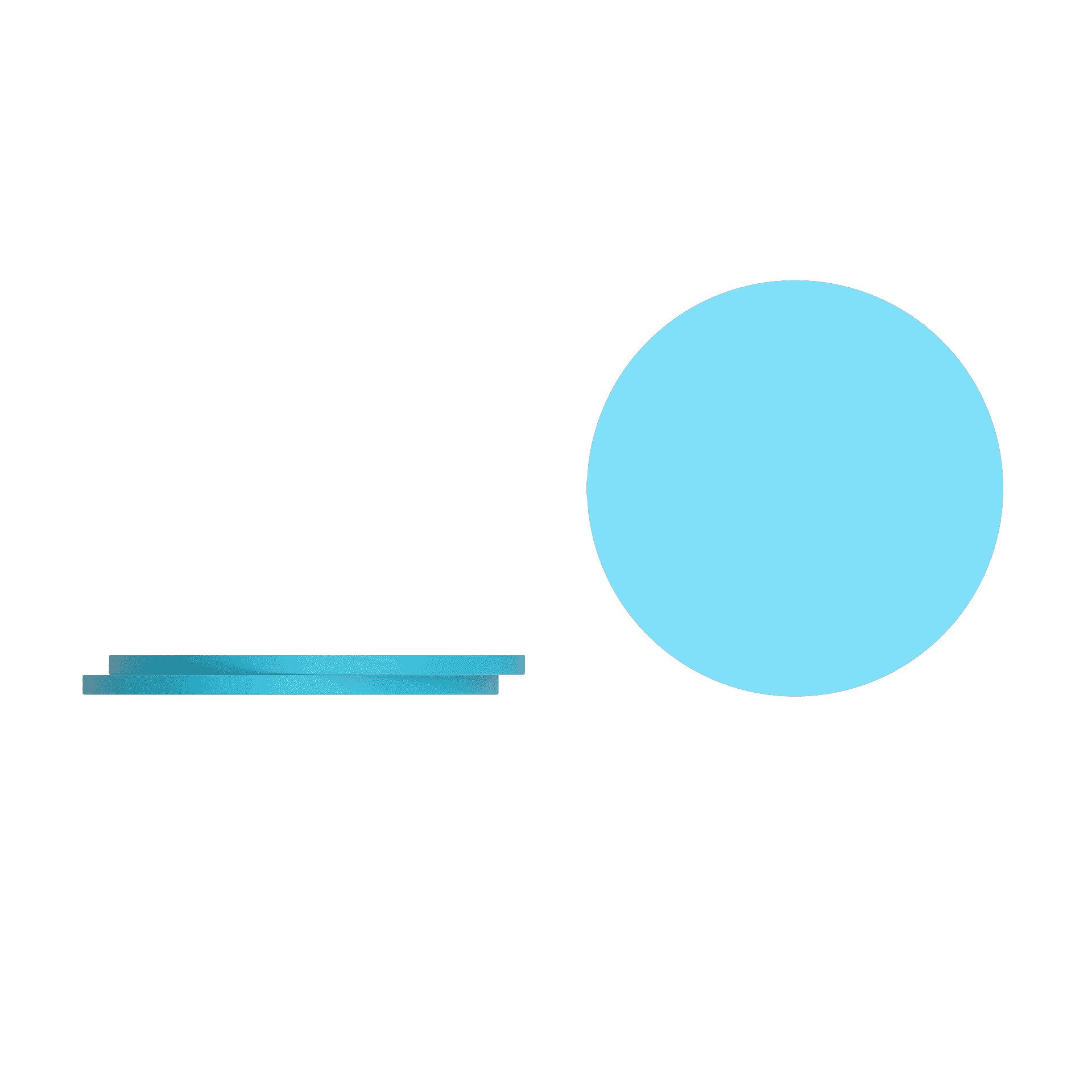 Kochblume Glasuntersetzer Kochblume Silikon-Untersetzer 3-tlg. in türkis