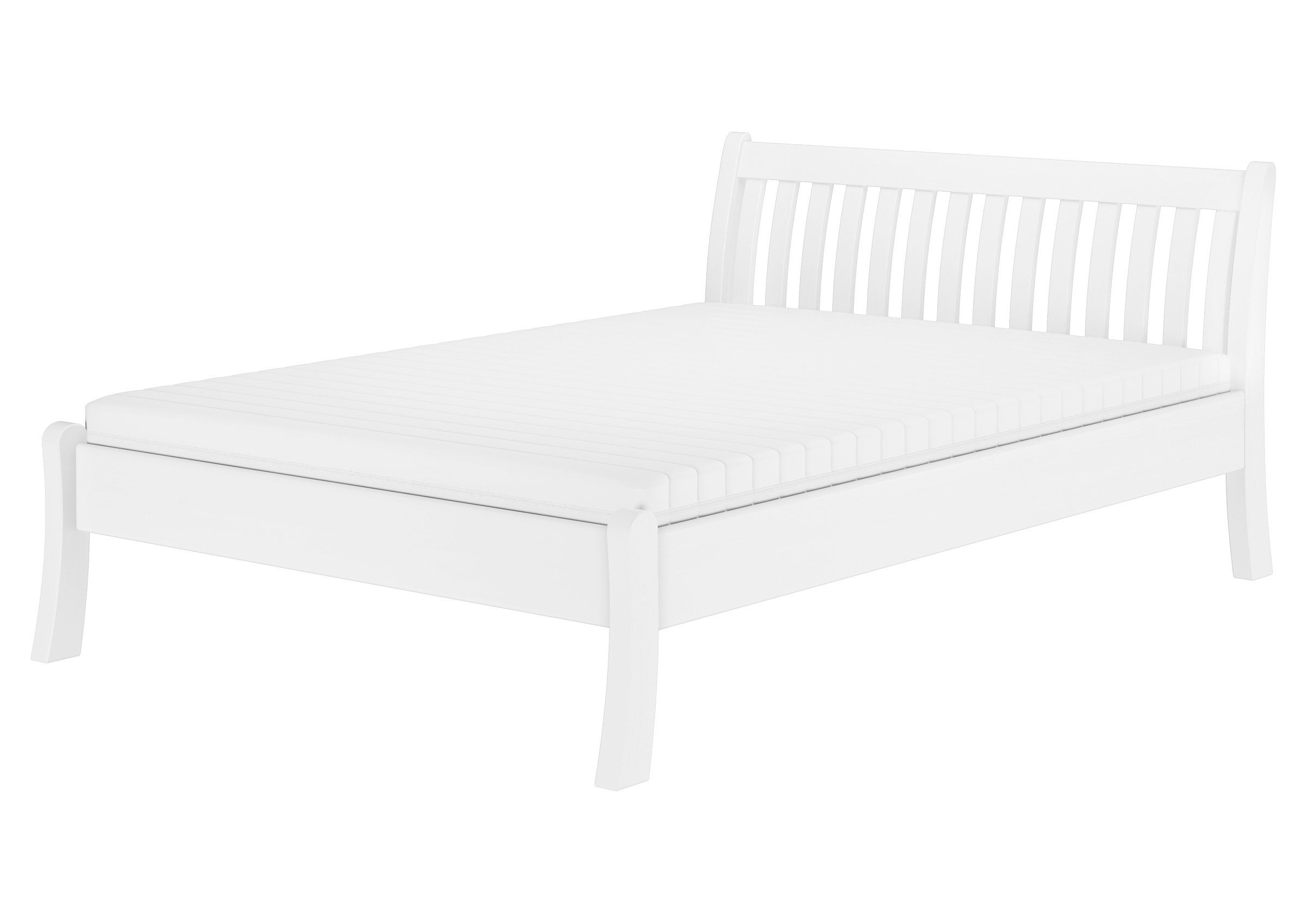ERST-HOLZ Bett Weißes Geschwungenes Französisches Bett günstig online kaufen