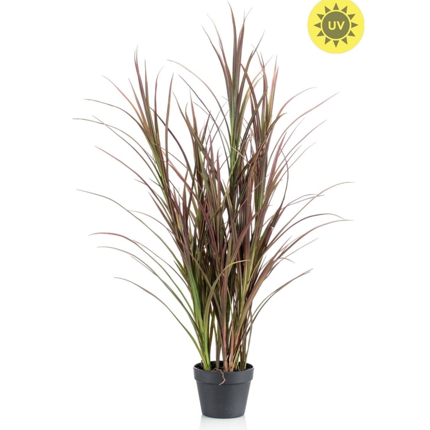 Kunstgras Topfpflanze Gras, Emerald, Höhe 115 cm, UV Beständig, Grün, Motiv: Gras, Höhe: 115cm