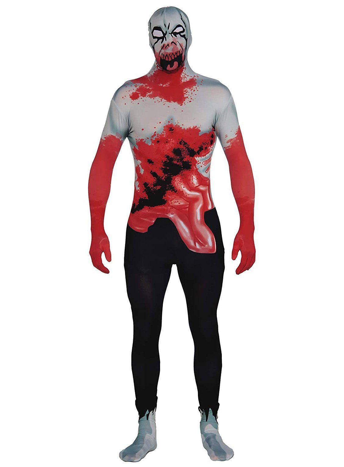 Rubie´s Zombie-Kostüm Zombie Ganzkörperkostüm - Halloween blutig Untote