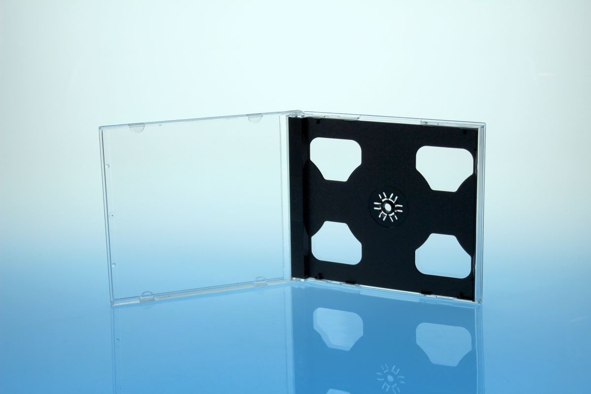Sauerwald CD-Hülle 10 CD Hüllen / 2er 2fach Jewelcase für 2 Disc
