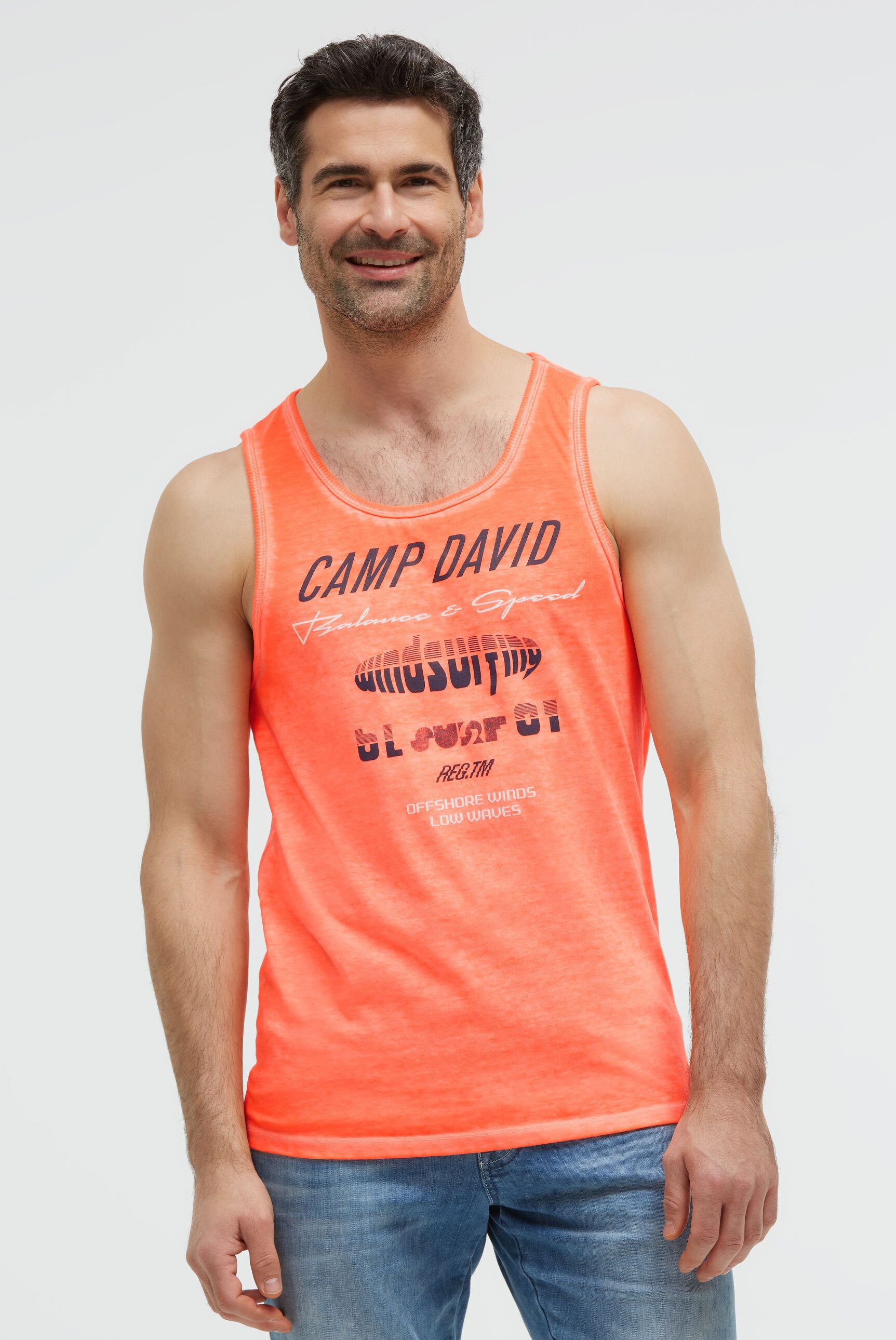 CAMP DAVID Tanktop mit Baumwolle