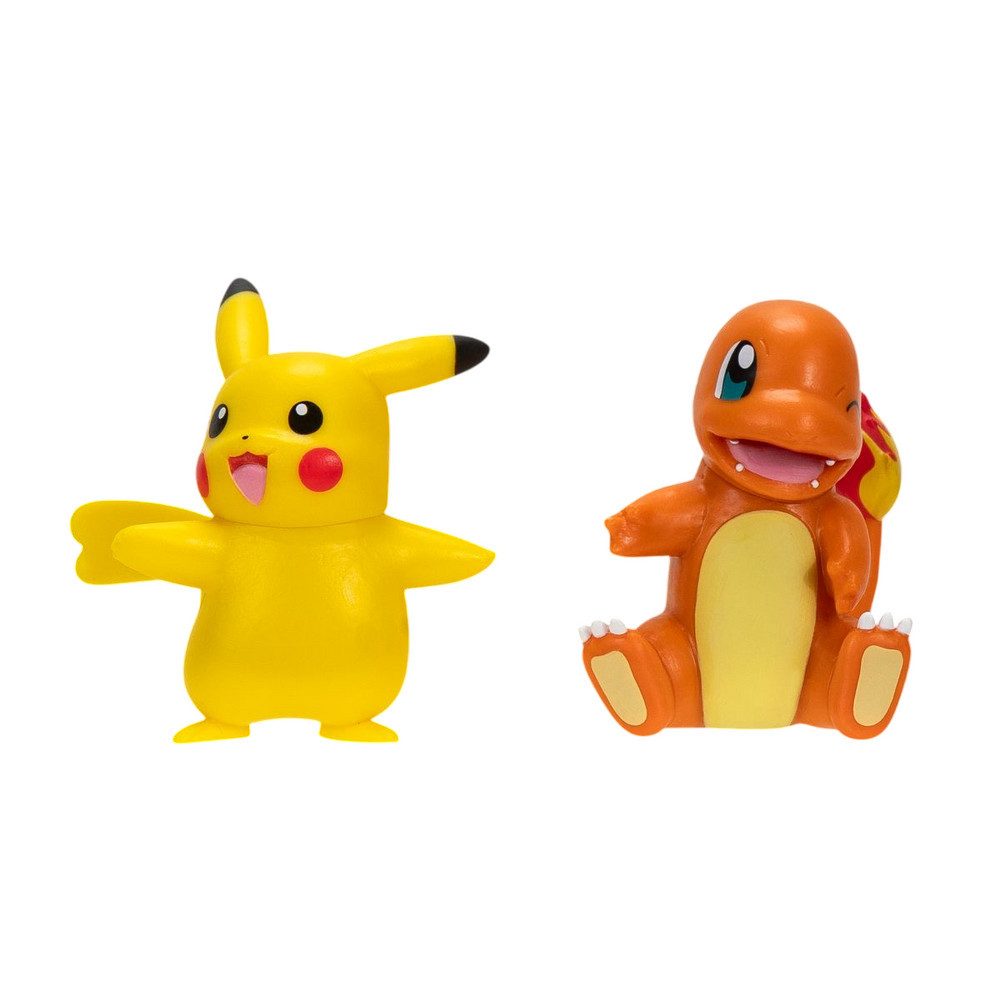 Jazwares Spielfigur Pokémon - Battle Figuren Pack - Pikachu & Glumanda - ca. 5 cm