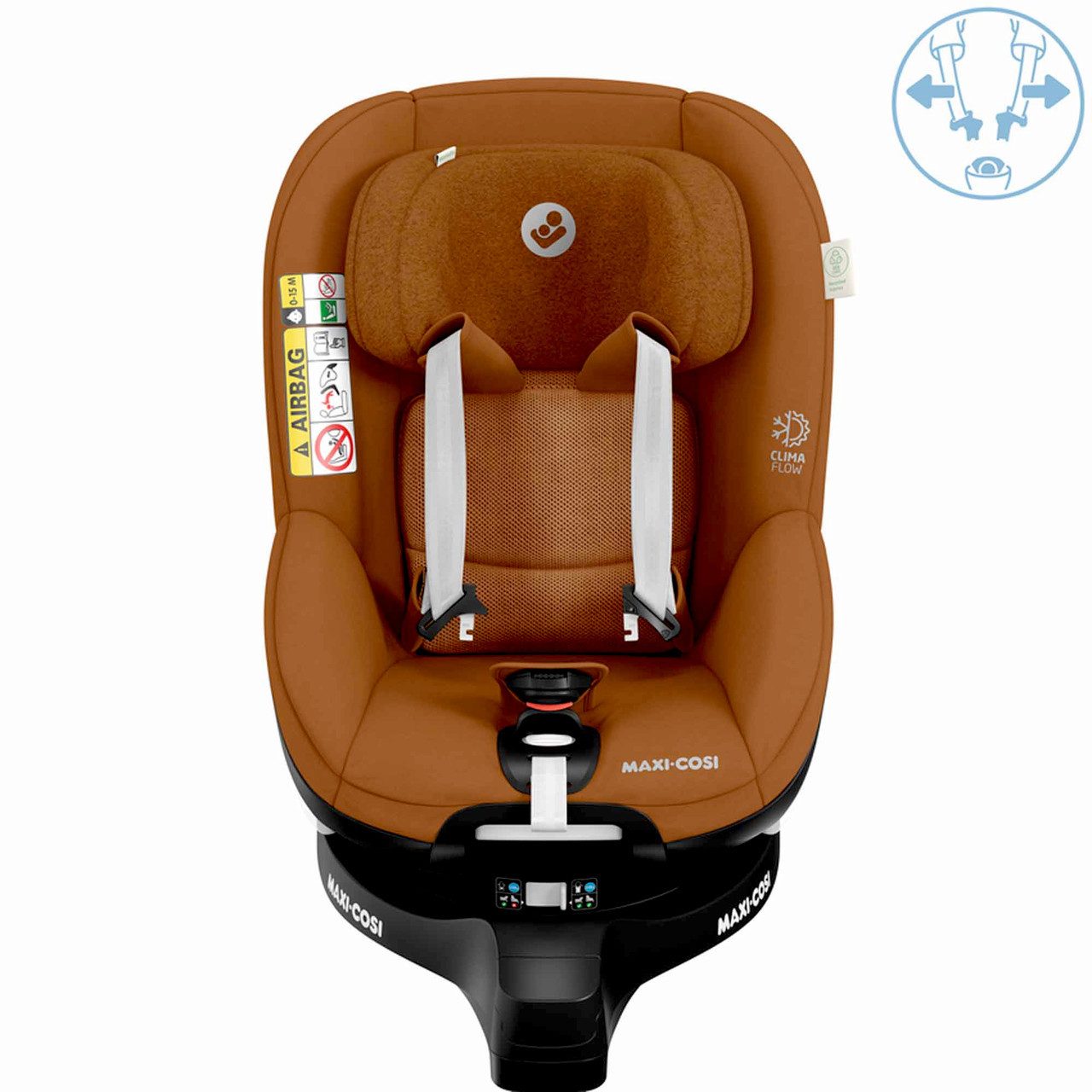 Maxi-Cosi Babyschale MC MICA PRO ECO I-SIZE AUTHENTIC COGNAC, ab: 0 Monate, bis: 4 Jahre, 100 % recycelte Stoffe ClimaFlow Temperaturregulierung 360°-Drehung…