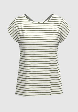 bianca T-Shirt JULIE in modernem Schnitt mit angesagtem Streifen-Muster