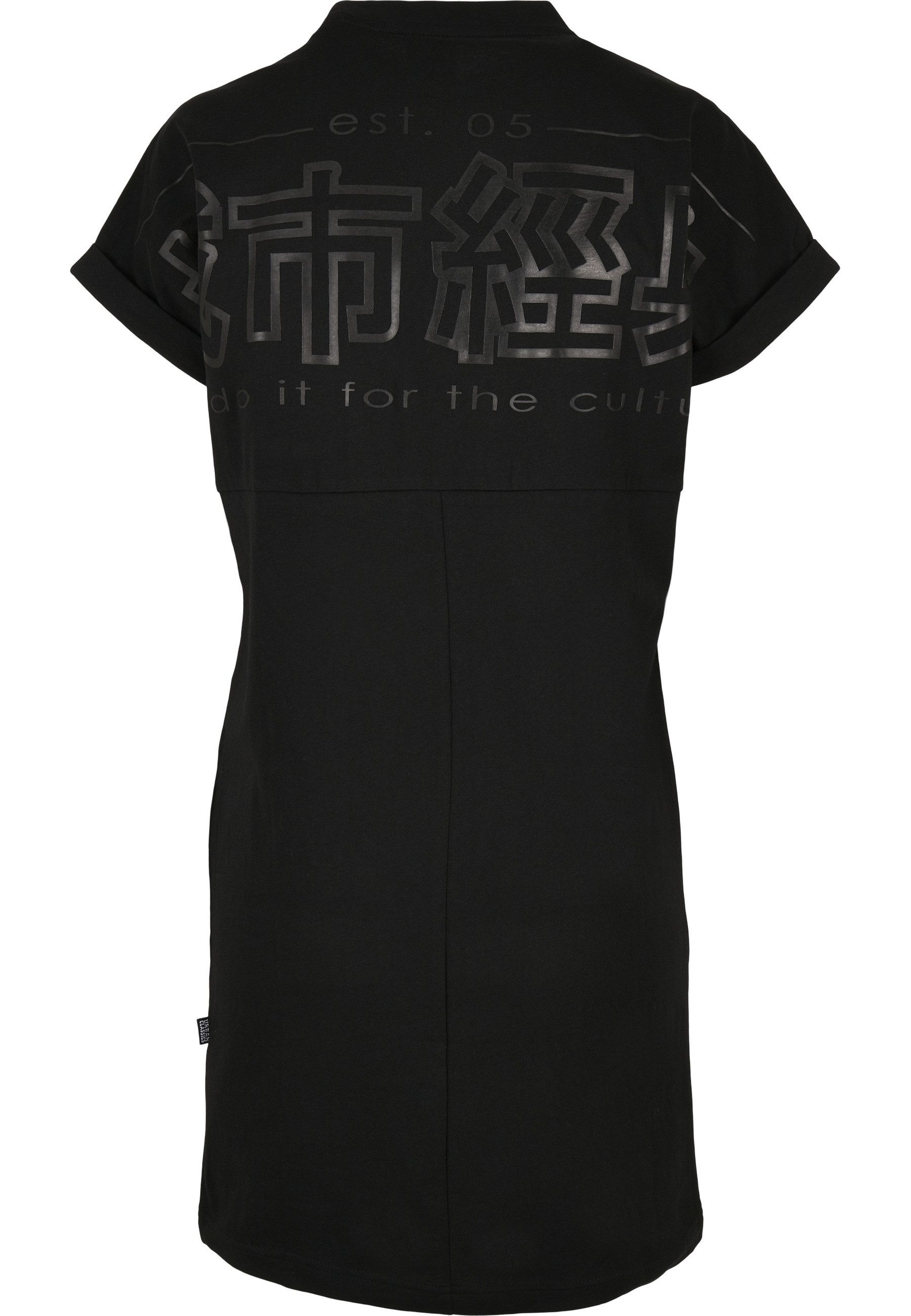 URBAN CLASSICS Shirtkleid Urban Classics Damen Ladies Cut On Sleeve Printed günstig online kaufen