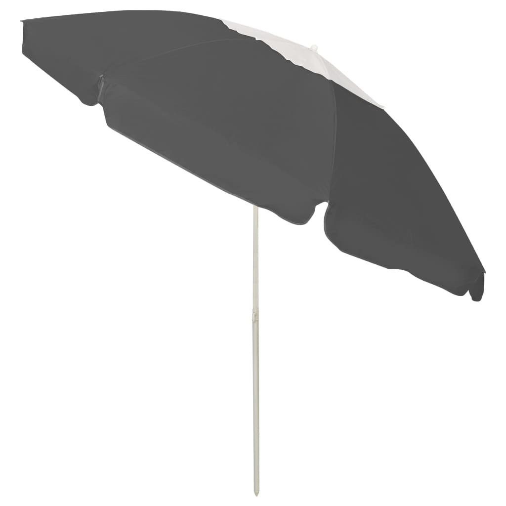 vidaXL Sonnenschirm Strandschirm Anthrazit 240 cm
