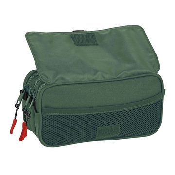 Munich Federtasche Munich Dreifaches Mehrzweck-Etui Verde grün 21,5 x 10 x 8 cm