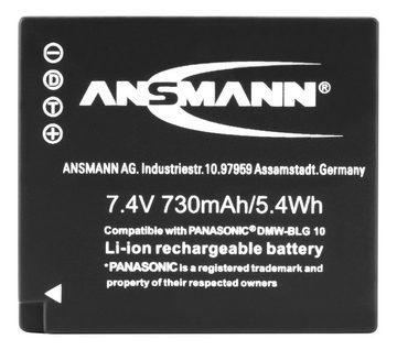 ANSMANN AG ANSMANN Akkupack A-Pan DMW-BLG 10 Kamera-Akku 730 mAh (7.4 V)
