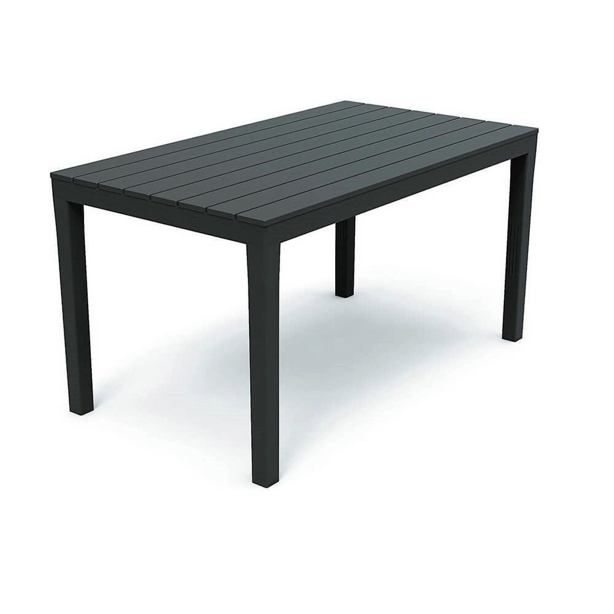 Küchentisch Gartentisch Outdoortisch Campingtisch Anthrazit 138x80x72cm Holz-Optik