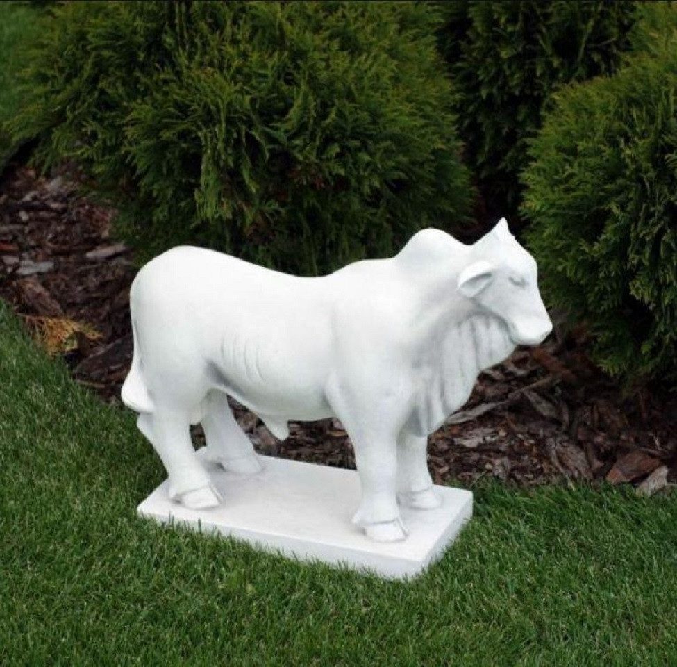 Xlmoebel Tierfigur Majestätische Steinbock-Skulptur aus Stein für den Garten (Tierfigur), Hergestellt in Europa