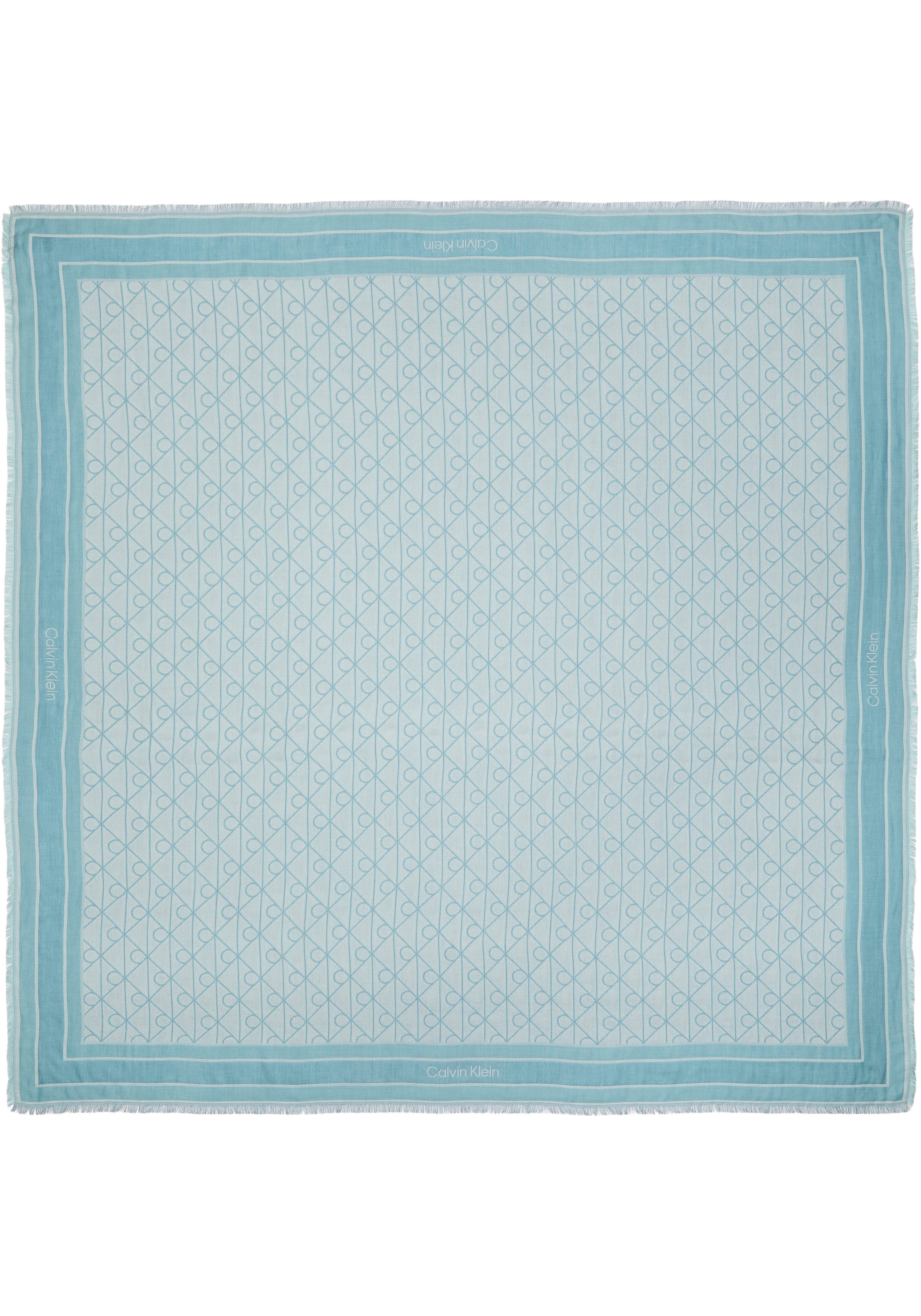 Calvin Klein Modetuch EMBLEM AOP JACQUARD SQUARE SCARF, Mit Markenlabelmusterung