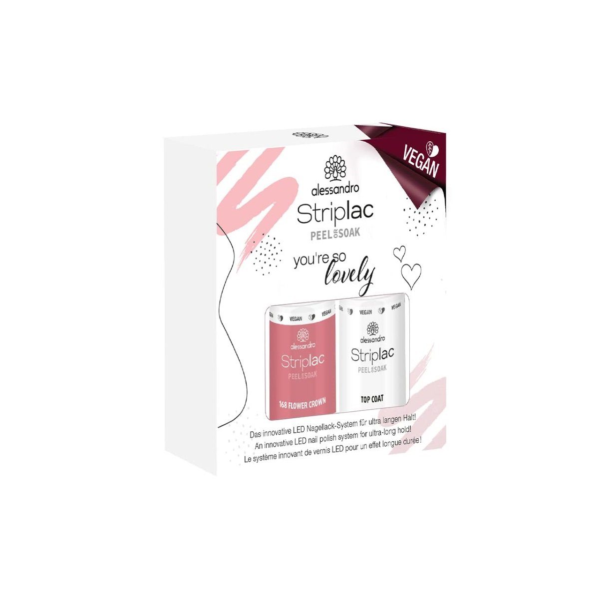 alessandro international Nagellack Alessandro Striplac Peel or Soak 129 Lovely Set - FC 5 ml + TC 5 ml