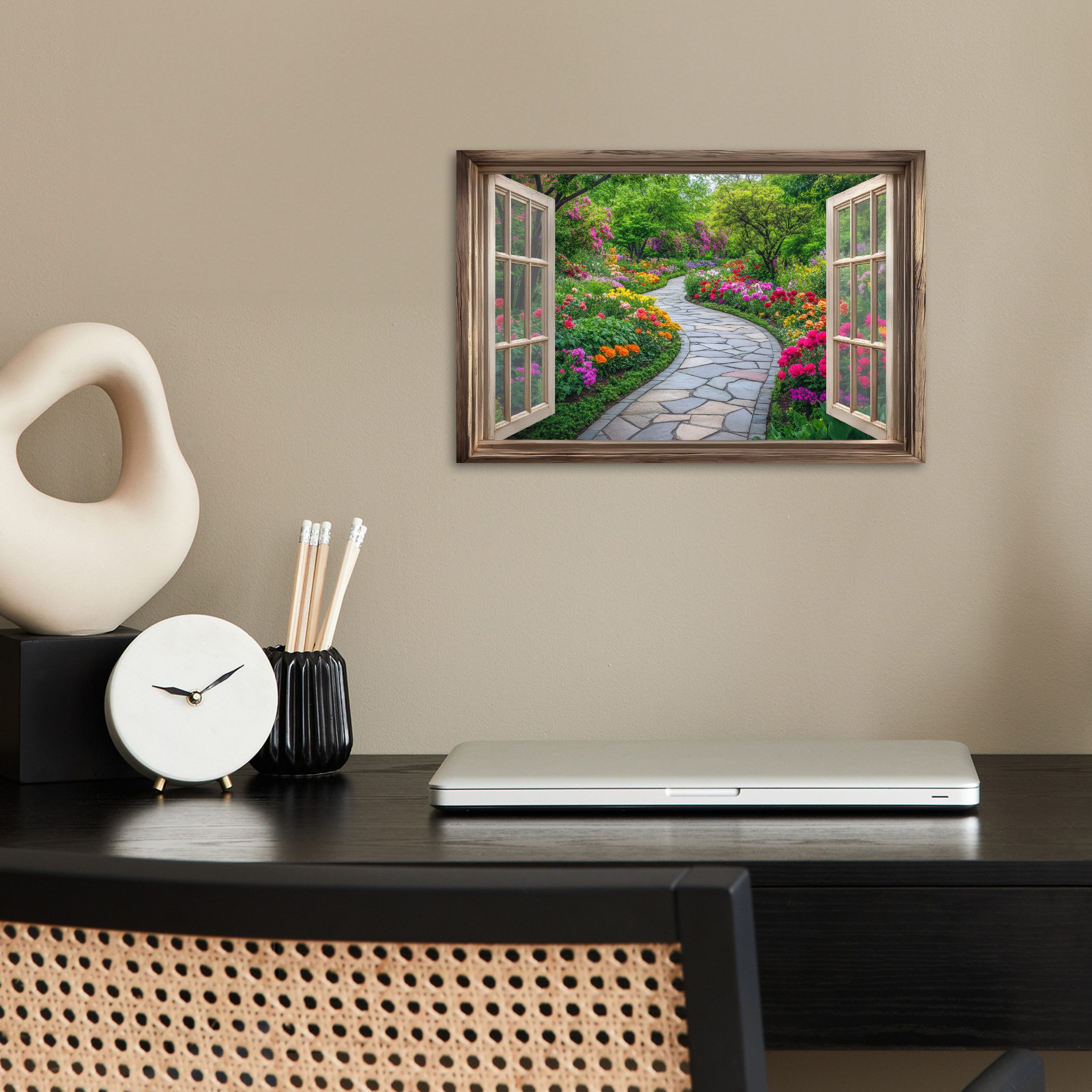 MuchoWow Poster Aussicht - Blumen - günstig online kaufen