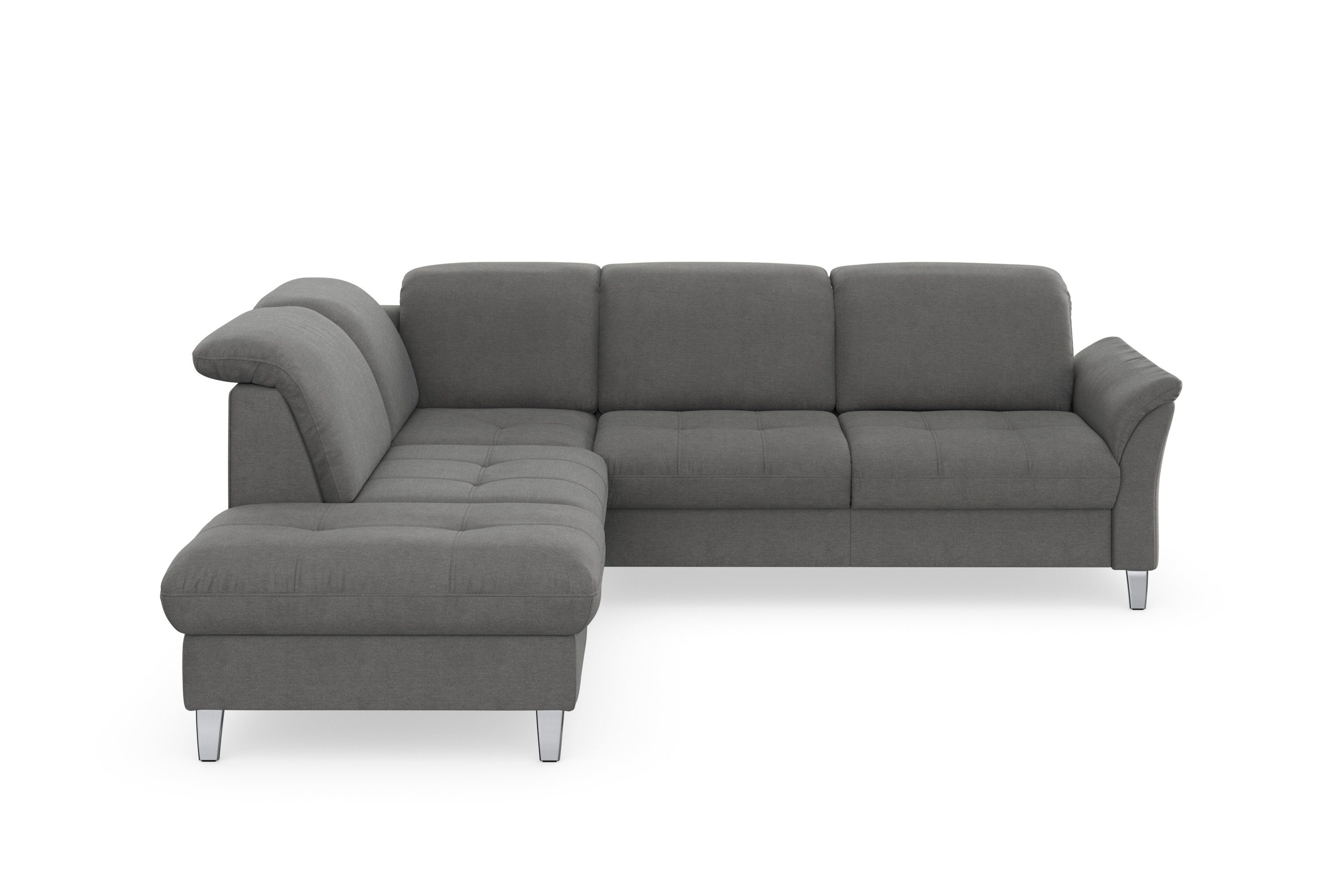 sit&more Ecksofa Maggiore, wahlweise und mit Bettfunktion Kopfteilverstellung, Stauraum