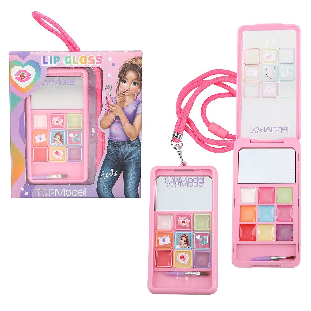 TOPModel Theater Schminkpalette DEPESCHE TOPModel Lipgloss Smartphone zum Umhängen