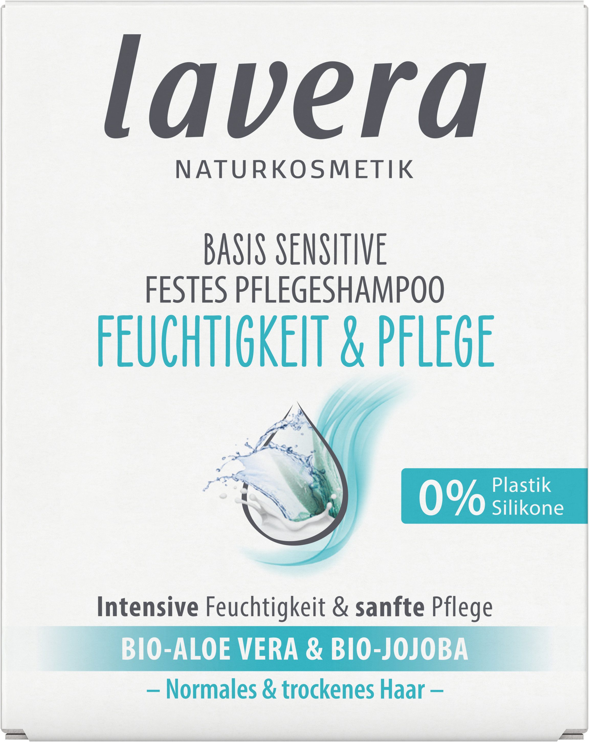 lavera Festes Haarshampoo Festes Pflegeshampoo basis sensitive Feuchtigkeit & Pflege
