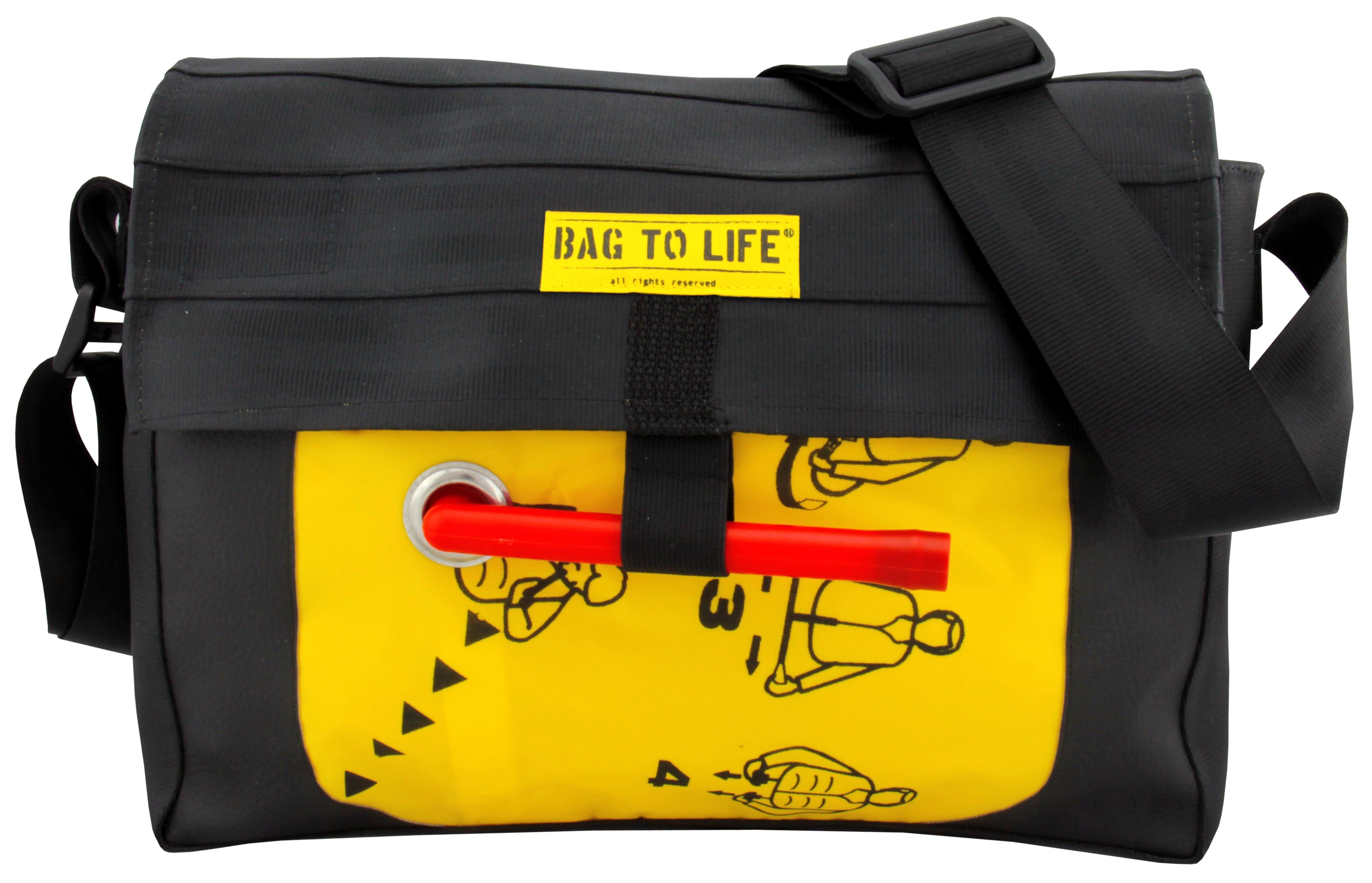 Bag to Life Umhängetasche Co Pilot, Alltagstasche, aus recyceltem Material