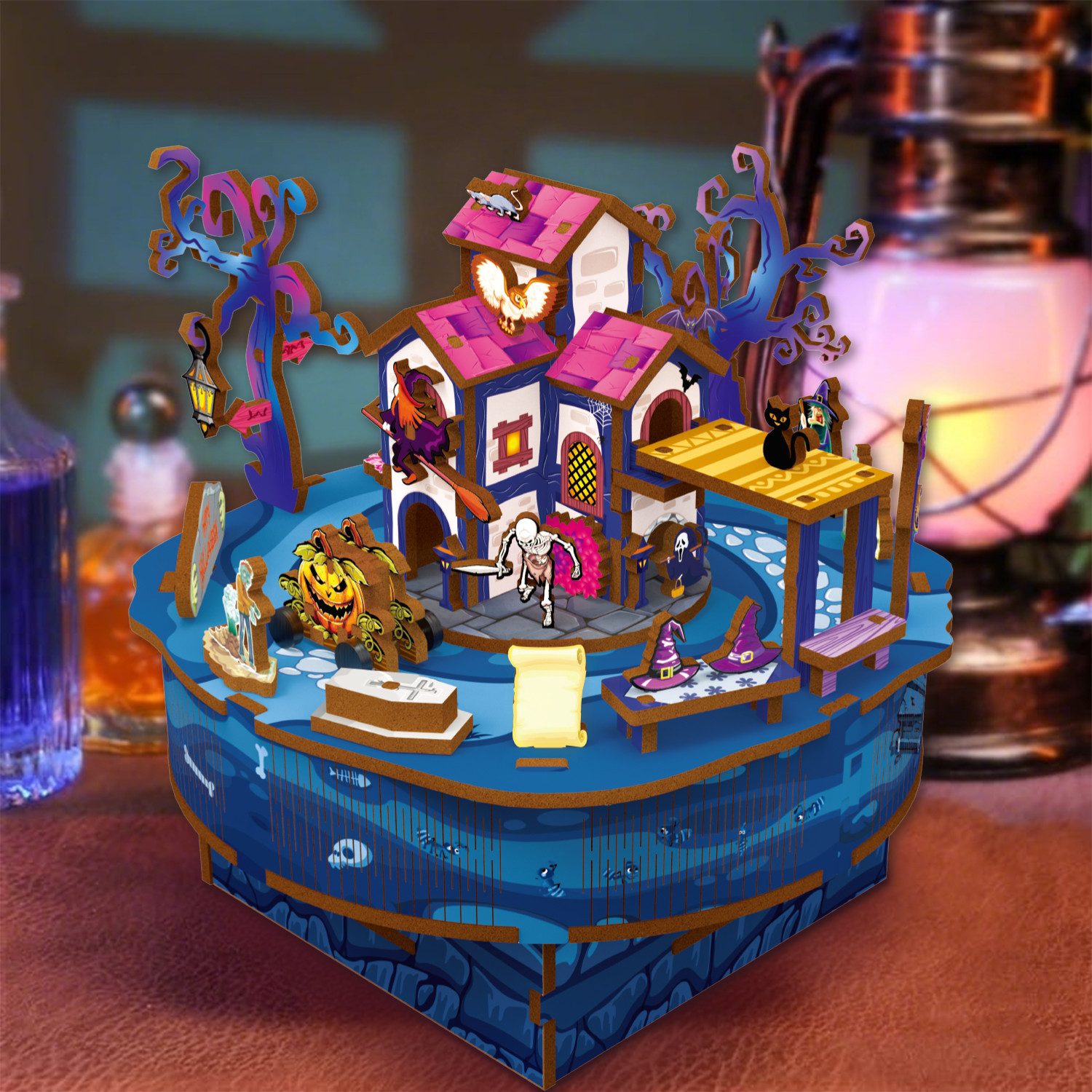 Esun Spieluhr 3D Puzzle Holz Musikbox und Musik Holzpuzzle Modellkits für E günstig online kaufen