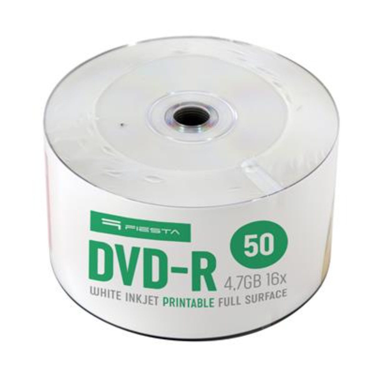 Fiesta DVD-Rohling FD1650P, 50 bedruckbare DVD-R Rohlinge mit 4,7 GB