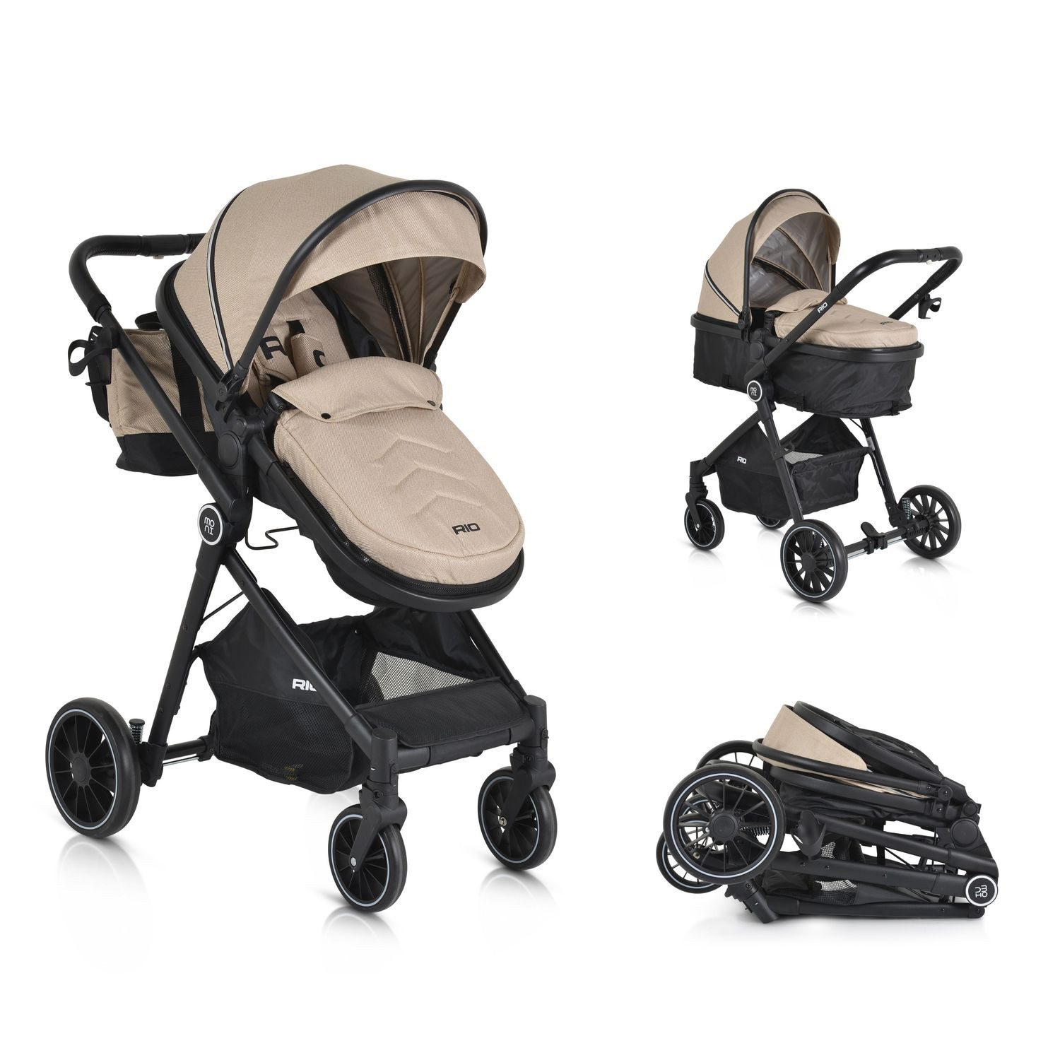 Kombi-Kinderwagen Kinderwagen 2 in 1 Rio 22 kg