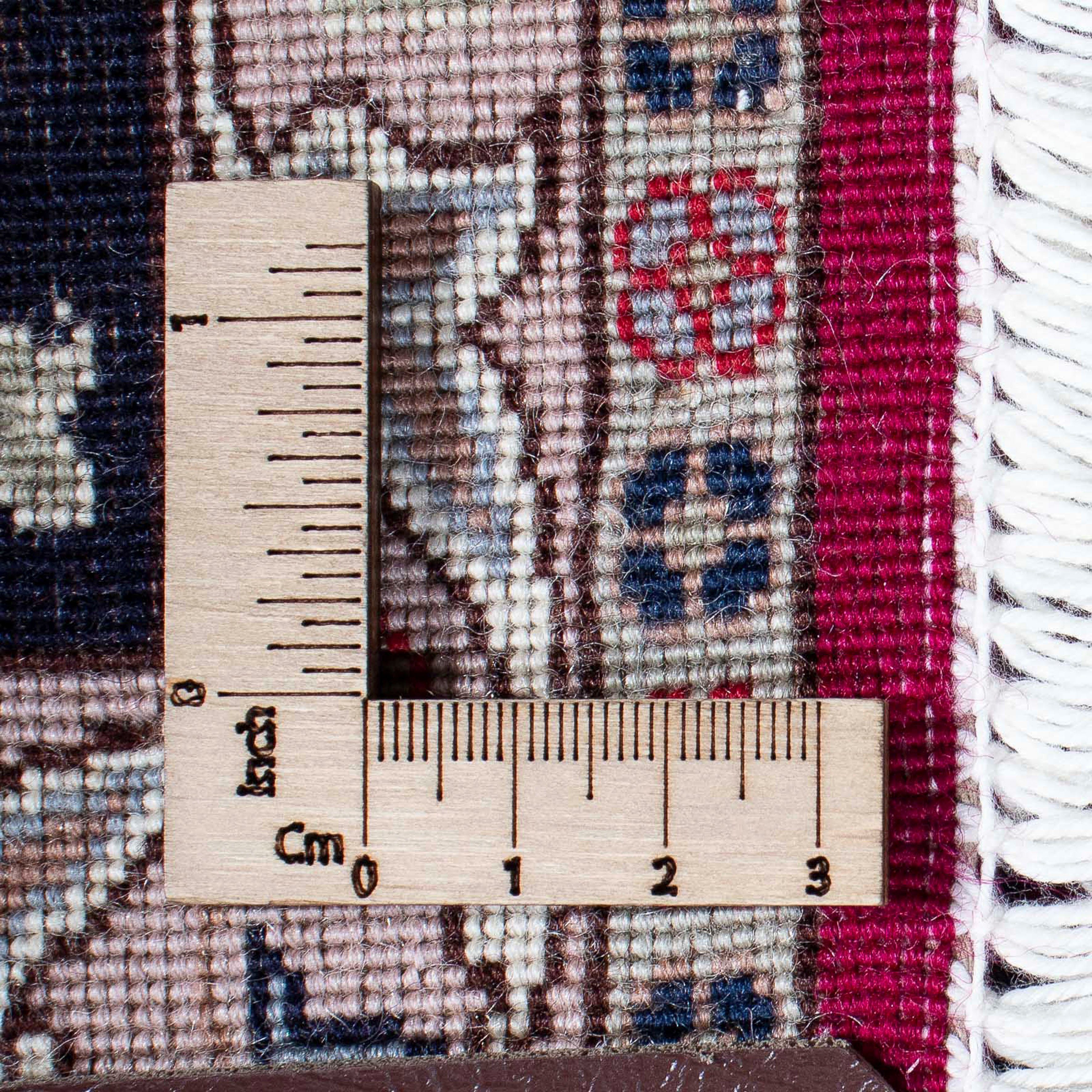 Orientteppich Perser dunkelrot, 7 Royal Wohnzimmer, 154 - x rechteckig, Täbriz morgenland, Einzelstück cm Zertifikat Höhe: - - Handgeknüpft, mit - 184 mm