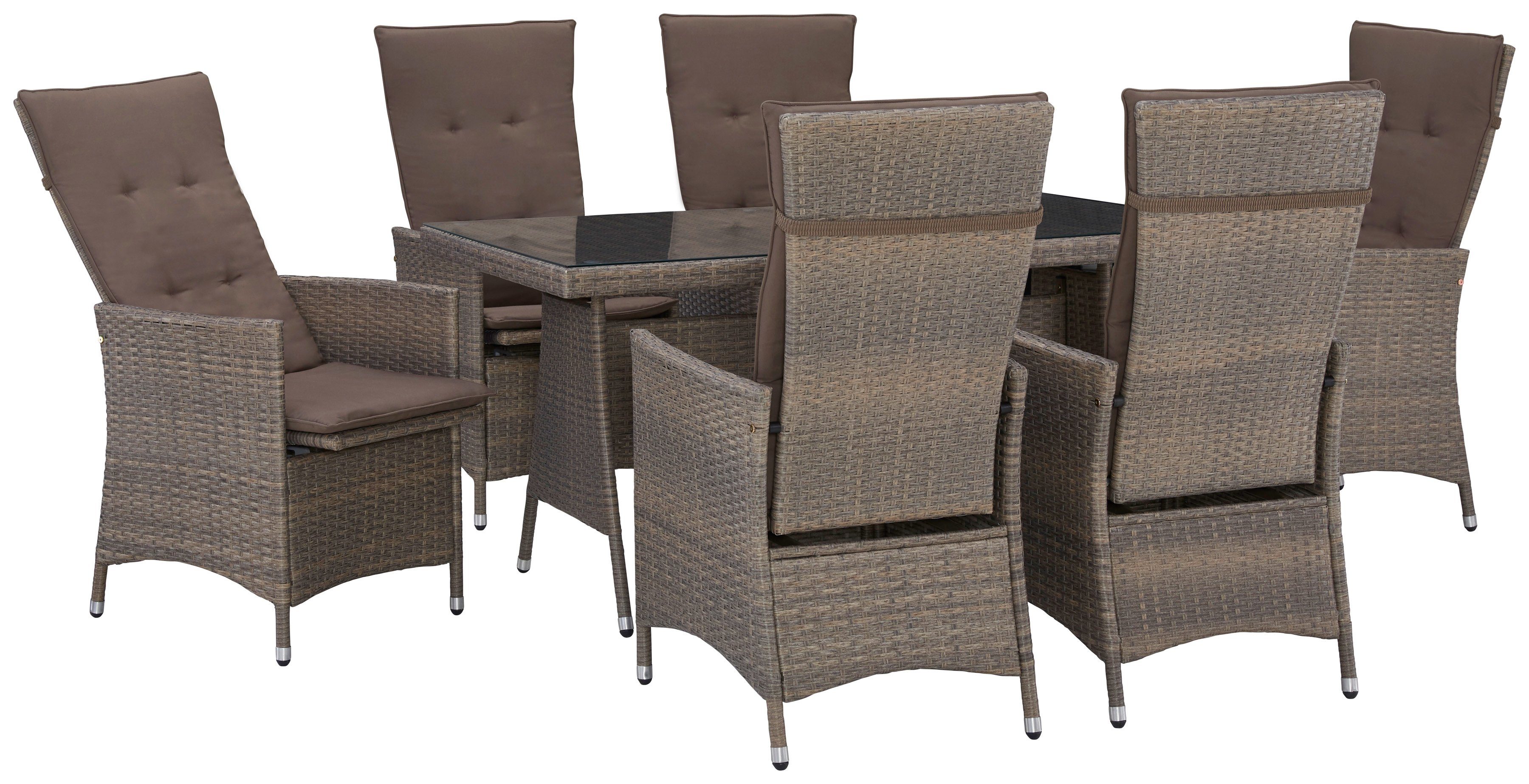 MERXX Garten-Essgruppe Valencia, TOPSELLER!, (6x verstellbare günstig online kaufen