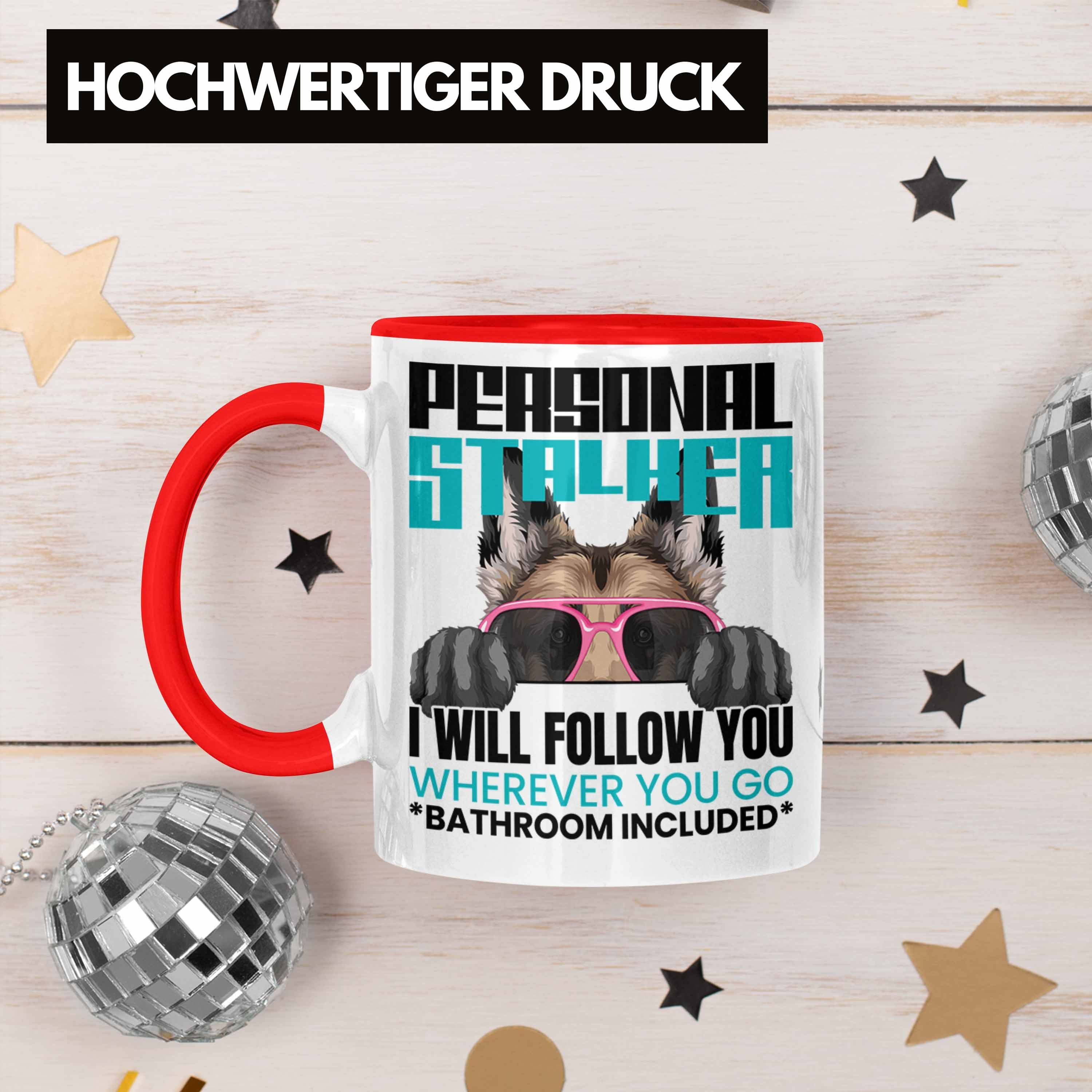 Per Spruch Trendation Schäferhund Lustiger Geschenk Geschenkidee Tasse Besitzerin Rot Tasse