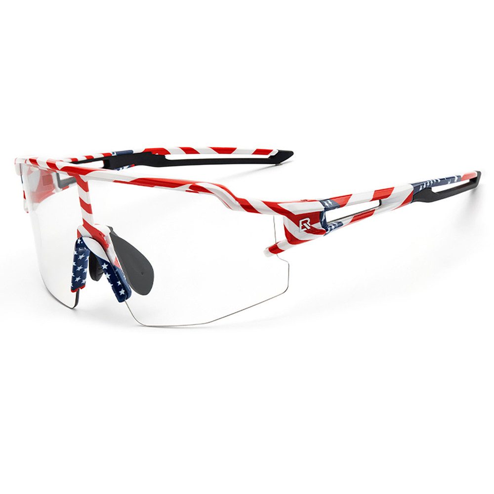 ROCKBROS Fahrradbrille Sportbrille Sonnenschutzbrille Radsportbrille, (Spar-Set, 1-St., 27 g photochrom), Photochrom, UV400, Korrektureinsatz, 27 g
