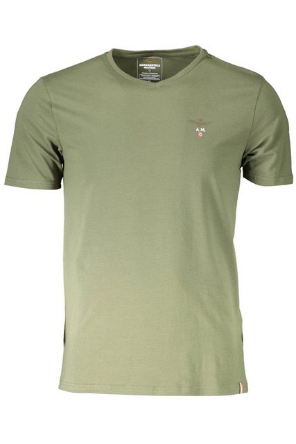 Aeronautica Militare T-Shirt Flexibles Herren T-Shirt Grün mit V-Ausschnitt günstig online kaufen