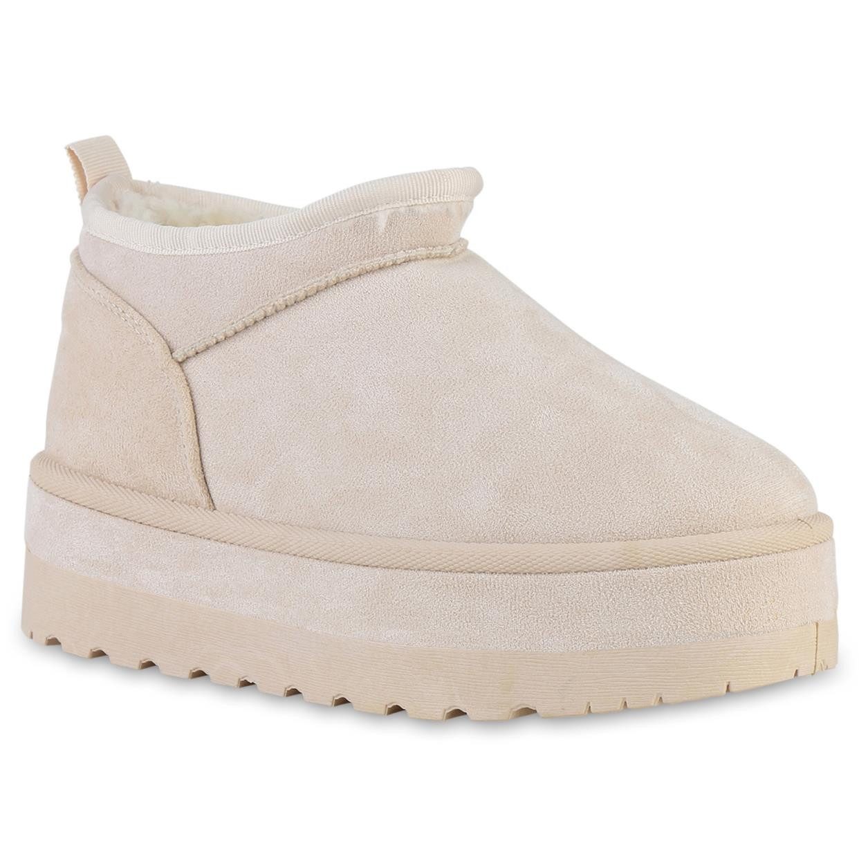 VAN HILL 841362 Winterstiefelette Damen Warm Gefüttert Winter Boots Stiefel günstig online kaufen