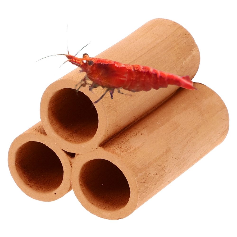 GarPet Aquariendeko Aquarium Deko Pyramide 3er XL Garnelen Röhre Höhle Kreb günstig online kaufen