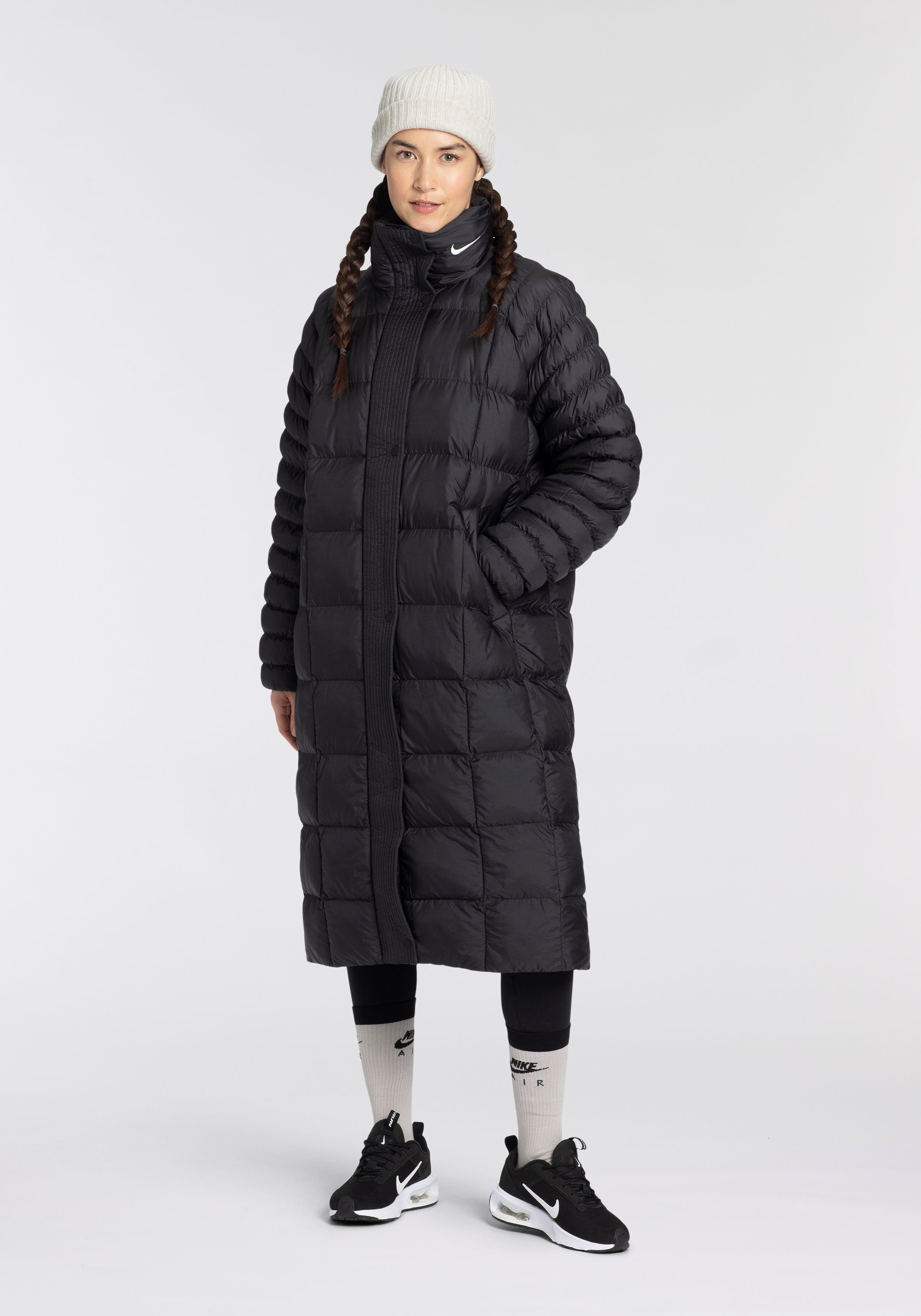 Nike Sportswear Outdoorjacke W NSW ESSNTL PRIMA PKA BLACK/WHITE | Jacken