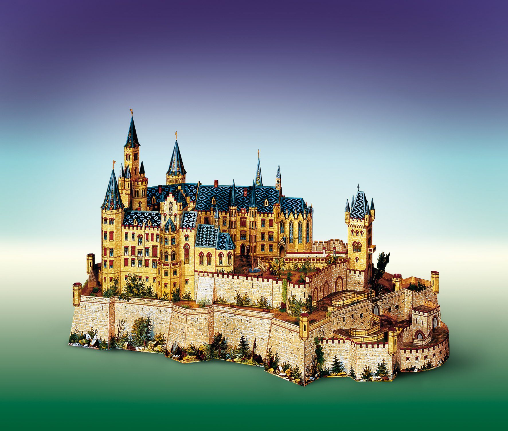 Aue Verlag Modellbausatz Schreiber Bogen Hohenzollern