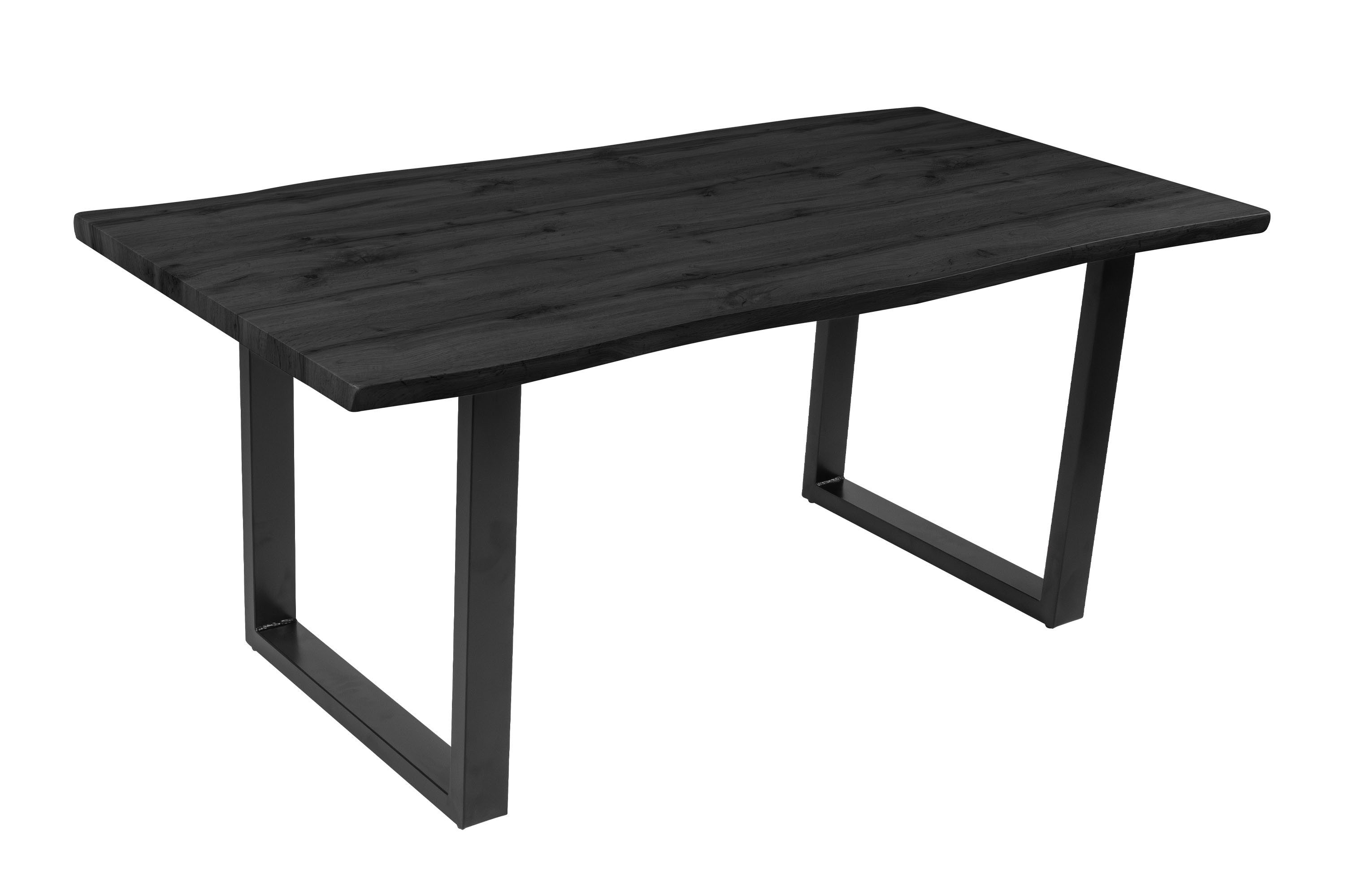 Loreno® Esstisch Josy, Holz-Optik Grau, Baumkante, günstig online kaufen