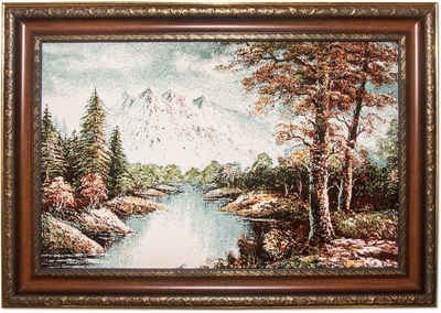 Wandteppich Bild-Teppich Figurativ 85 x 60 cm, morgenland, rechteckig, Höhe: 6 mm, besonders weich durch Microfaser