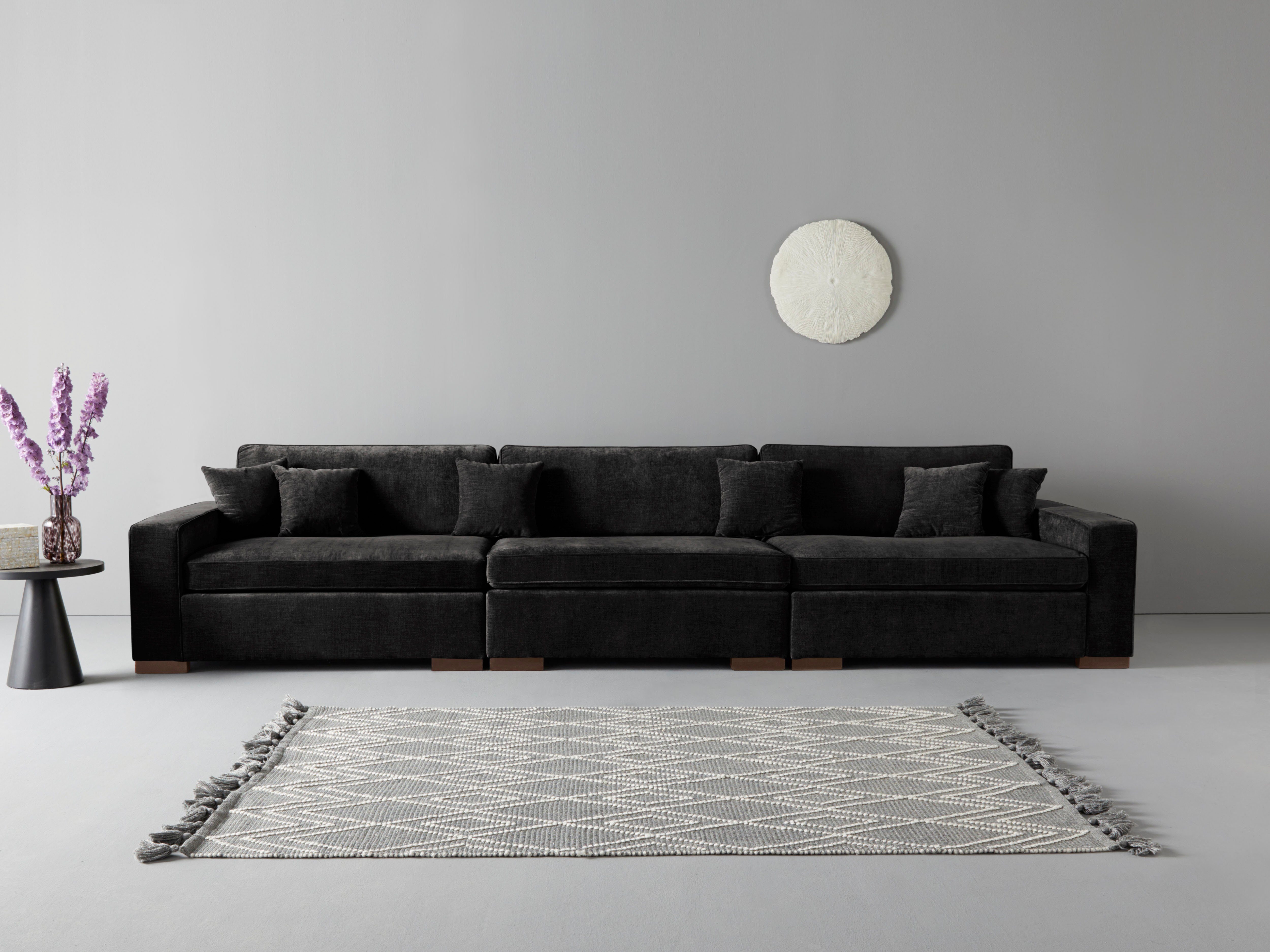 Home affaire 3-Sitzer Skara XXL, Lounge-Sofa XXL mit Federkern-Polsterung, in vielen Bezugsvarianten