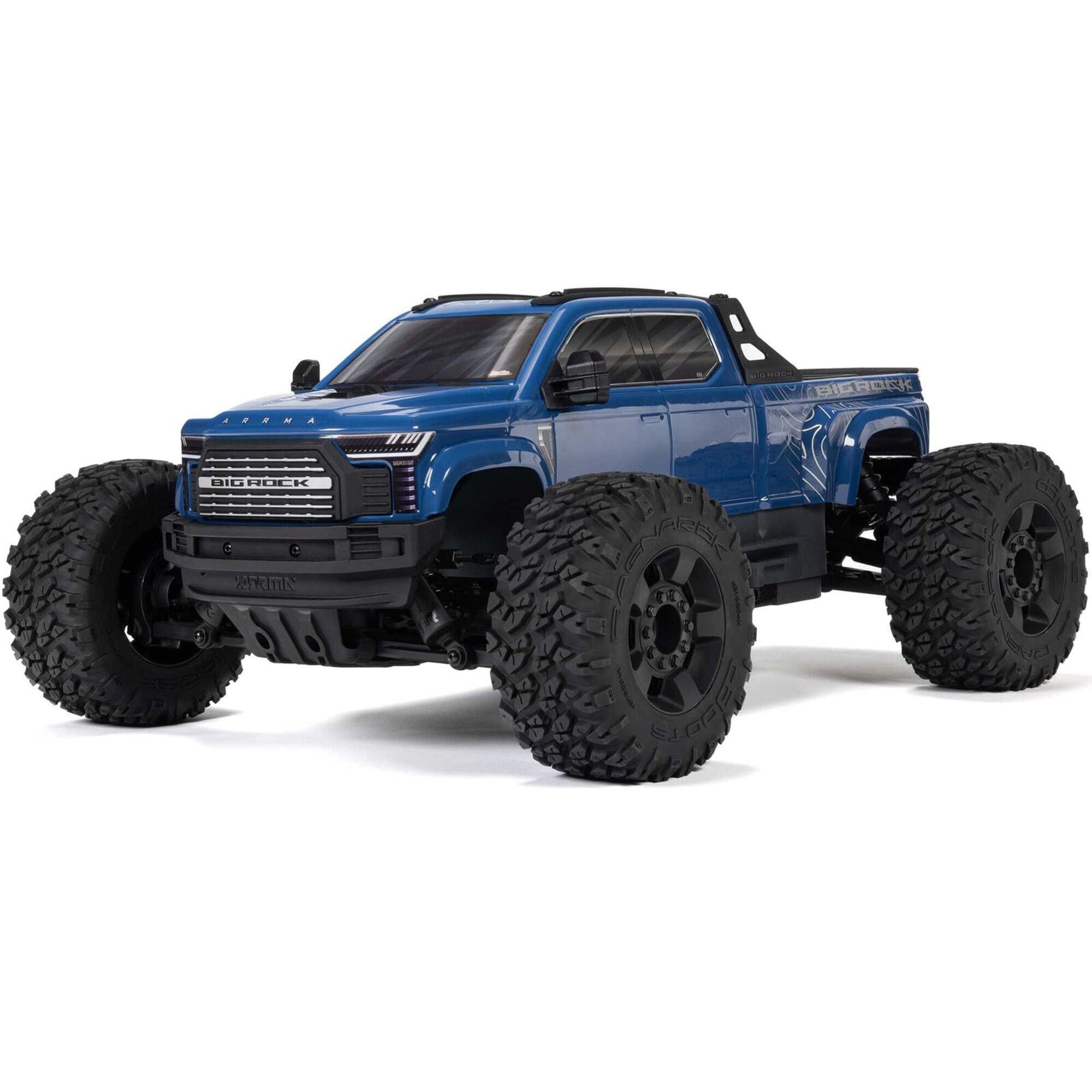 RC-Monstertruck Arrma RC BIG ROCK Monstertruck 4X4 2-3S BLX Brushless 1:10 4WD RTR Bl