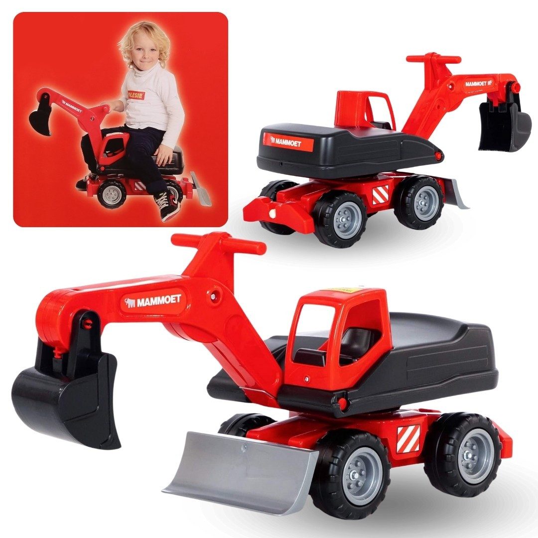 Sarcia.eu Spielzeug-Bagger MAMMOET Mega-Radbagger, Kinderspielzeug