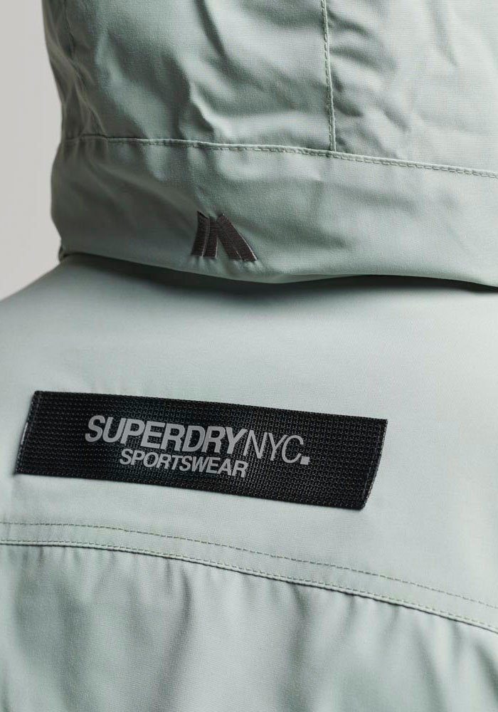 Superdry Steppjacke CITY PADDED PARKA Details JACKET Desert vielen Sage Green mit