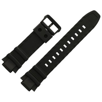 CASIO Uhrenarmband 14mm Kunststoff Schwarz MCW-110H