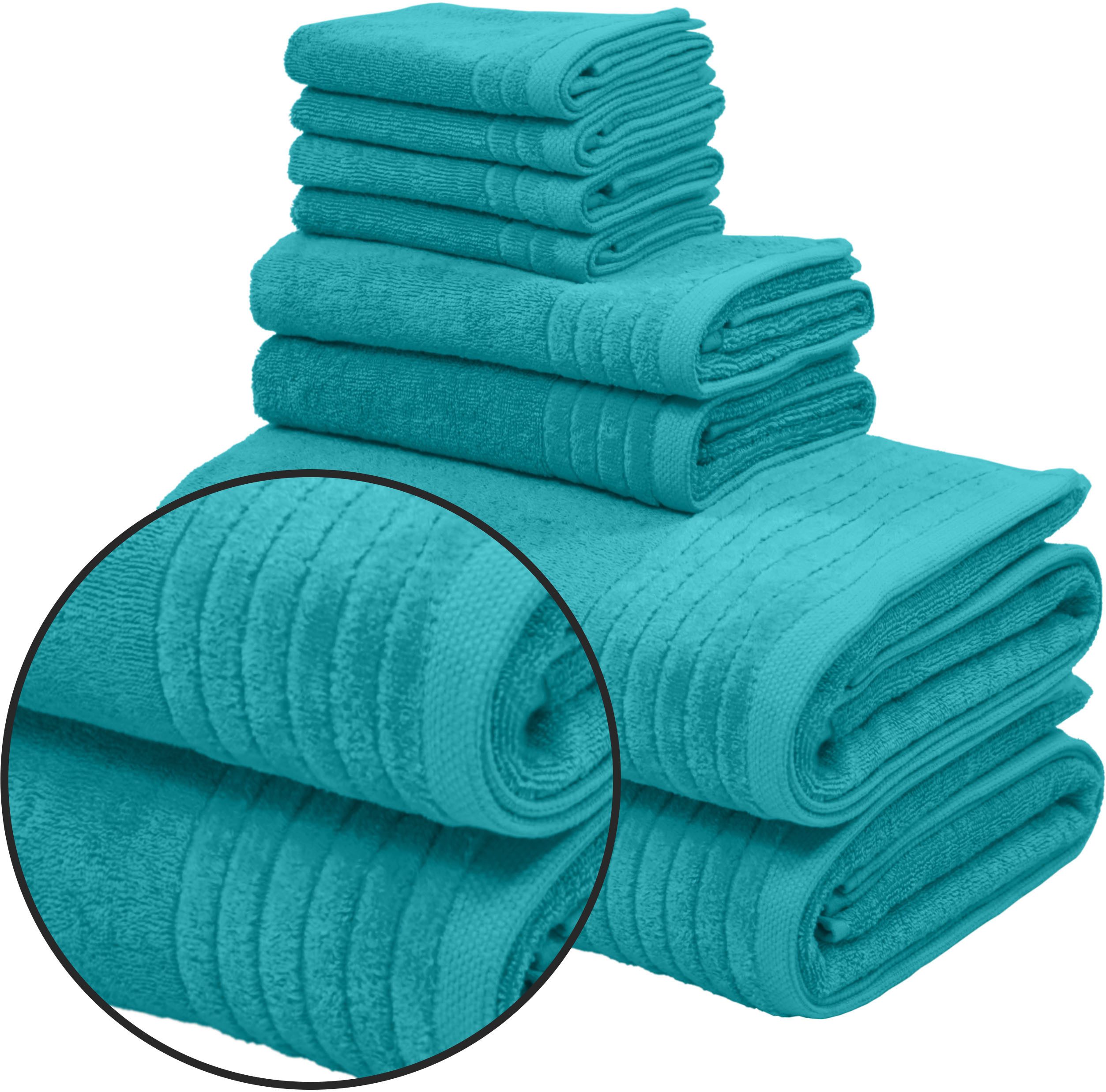 OTTO home Handtuch Set Sanremo Premium, Premium Handtücher, 600 gr/m², dicke Qualität, Frottier (Set, 8-St), Duschtücher, Handtücher, Seiftücher, 100% Baumwolle, 5 Jahre Garantie