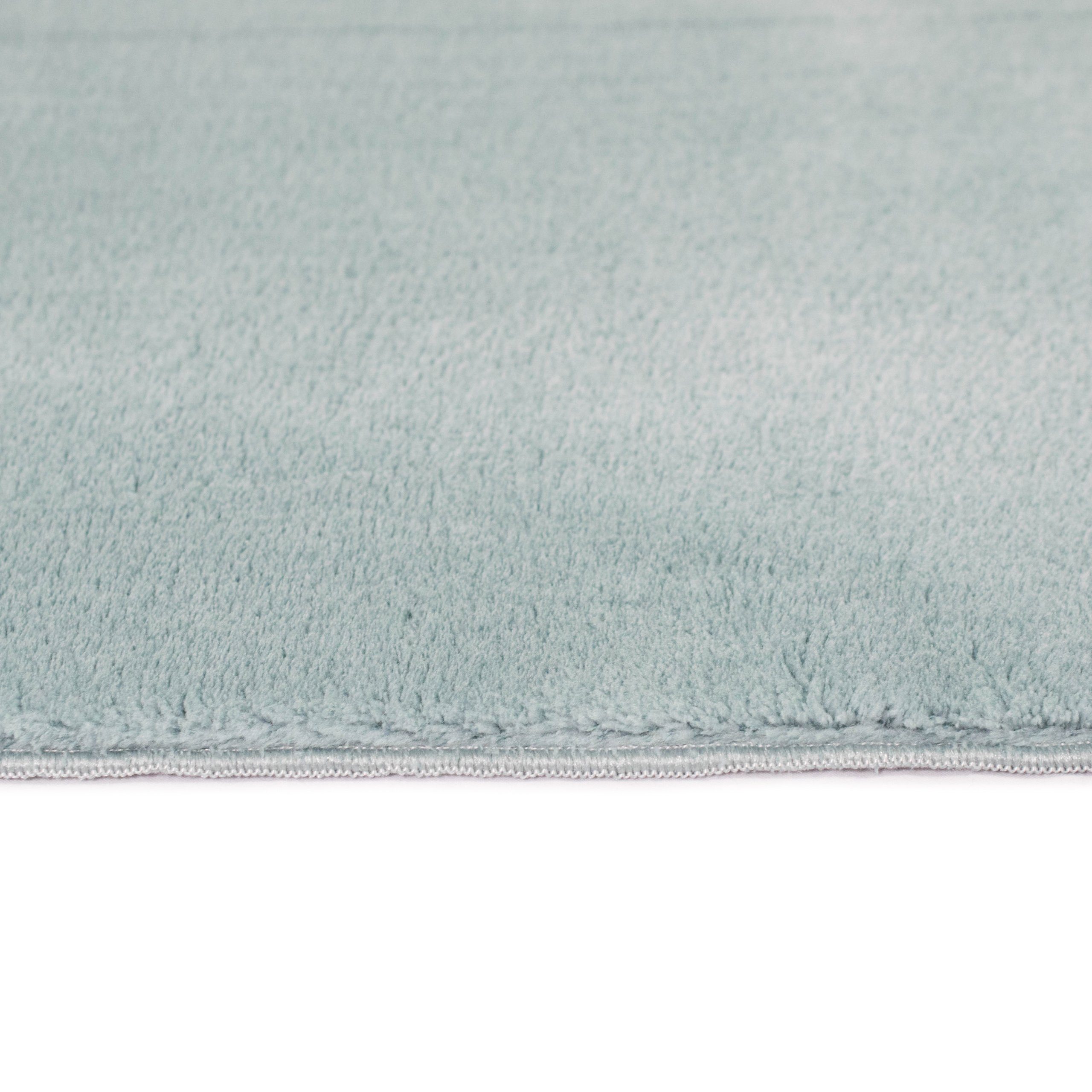 Carpetia Teppich Badezimmer Teppich mit abgerundeten Ecken, waschbar, in blau, rechteckig, Höhe: 16 mm